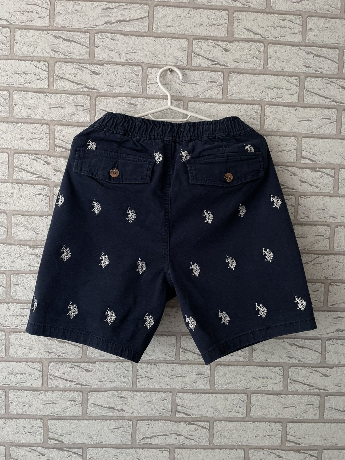 Designer × U.S. Polo Assn. Us Polo Assn USPA Monogram Shorts Size US 32 / EU 48 - 6 Thumbnail