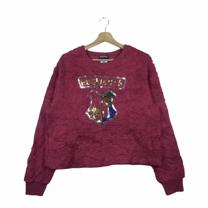 Vintage Vtg HARRY POTTER HOGWARTS School Fleece Sweater Jacket Size L / US 10 / IT 46 - 1 Thumbnail