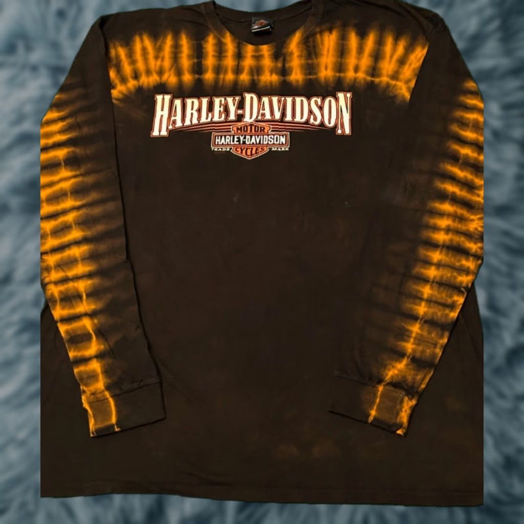 Harley Davidson VINTAGE Harley-Davidson Daytona Bike Week Tie Dye Long Sleeve Shirt Sz 3XL 2013 Size US XXL / EU 58 / 5 - 1 Thumbnail