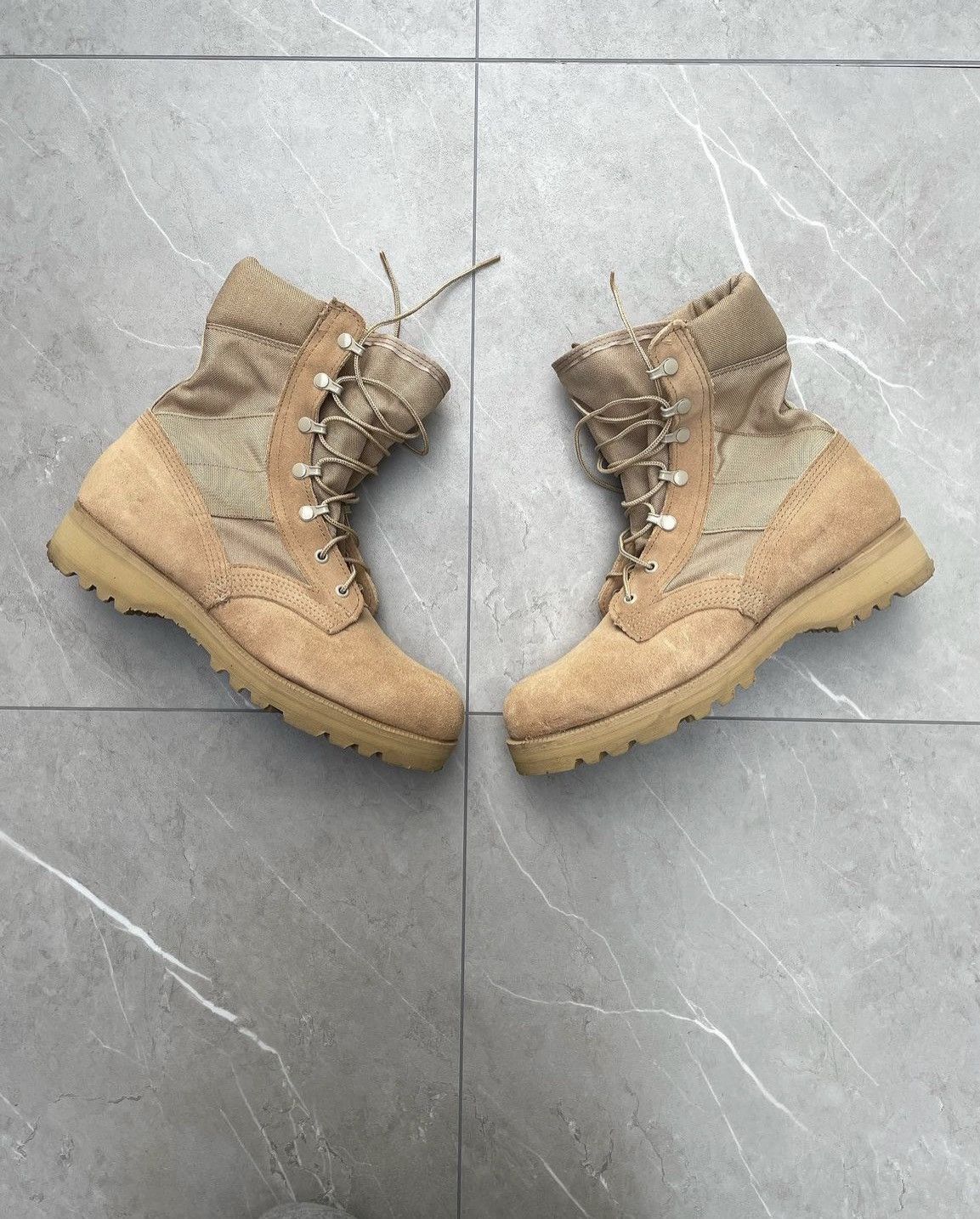 Vintage Military Tan Desert Boots