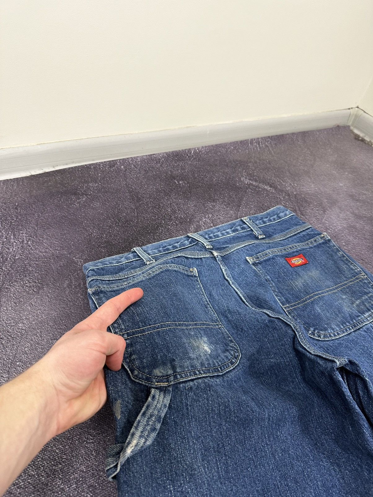 Dickies Vintage Dickies Baggy Denim Carpenter Hype Work Jeans Pants Size US 34 / EU 50 - 7 Thumbnail