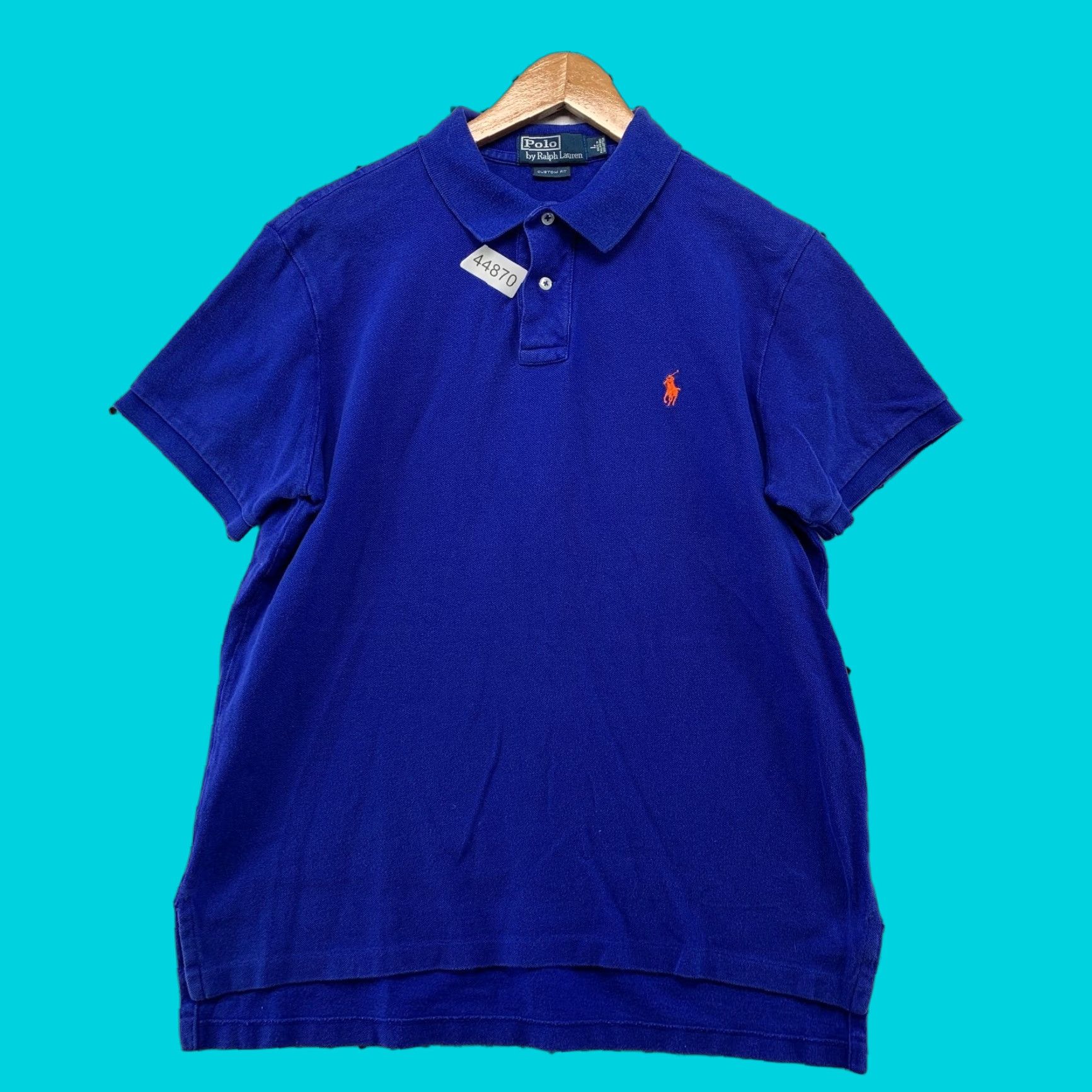Polo Ralph Lauren VINTAGE Polo Ralph Lauren Shirt Mens Large Royal Blue Orange Pony Custom Fit Polo Shirt Men Large Royal Blue Orange Pony Custom Fit Size US L / EU 52-54 / 3 - 1 Thumbnail