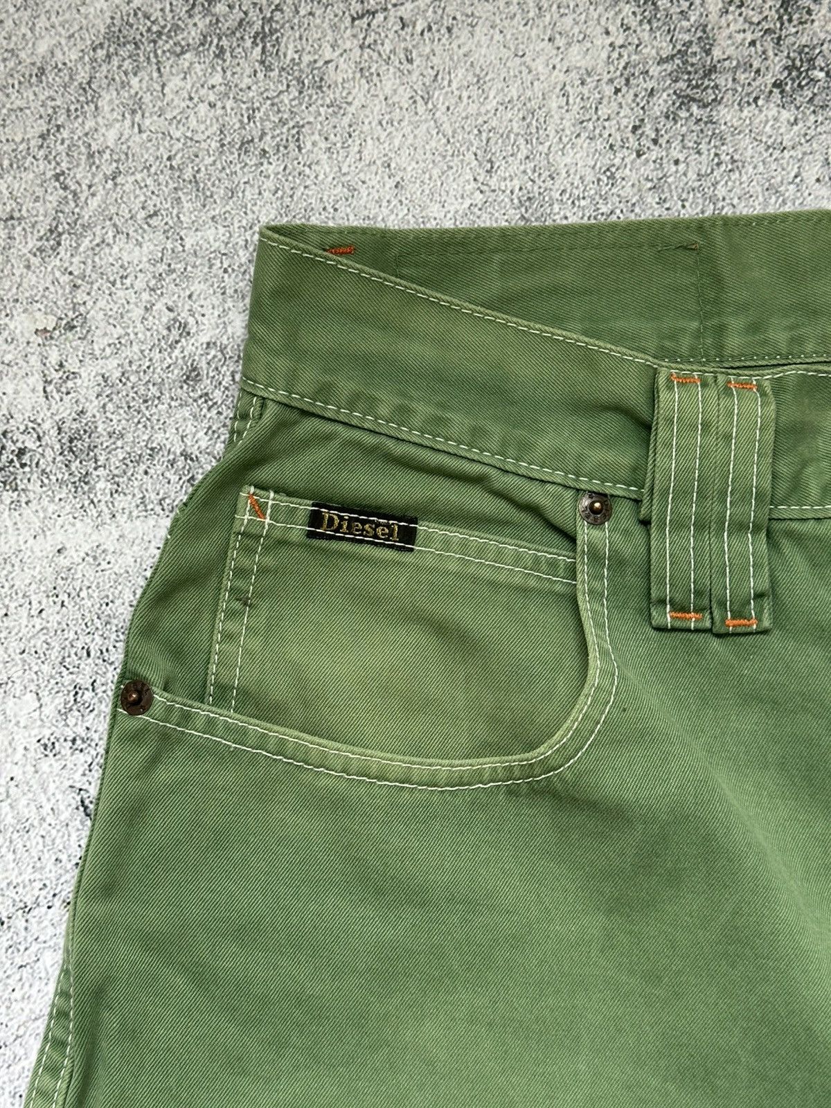 Diesel Vintage Diesel Green Fit Denim Shorts Size US 28 / EU 44 - 7 Thumbnail