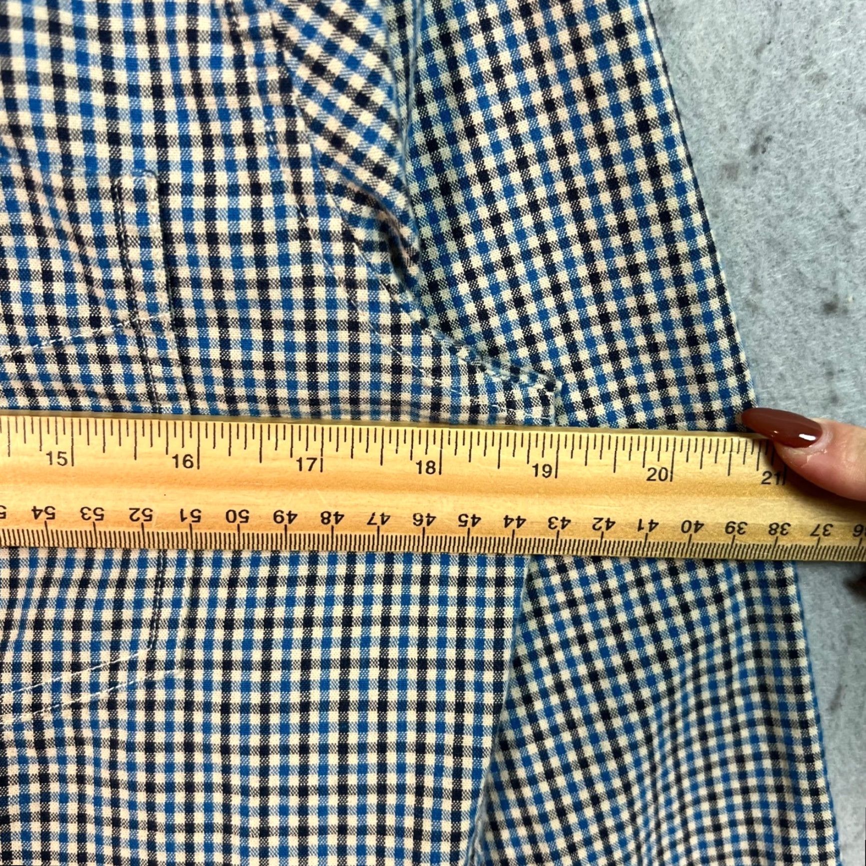 Vintage JACK SPADE Warren Street Shirt Mens Small Blue Gingham Button-Down 100% Cotton Size US S / EU 44-46 / 1 - 5 Thumbnail