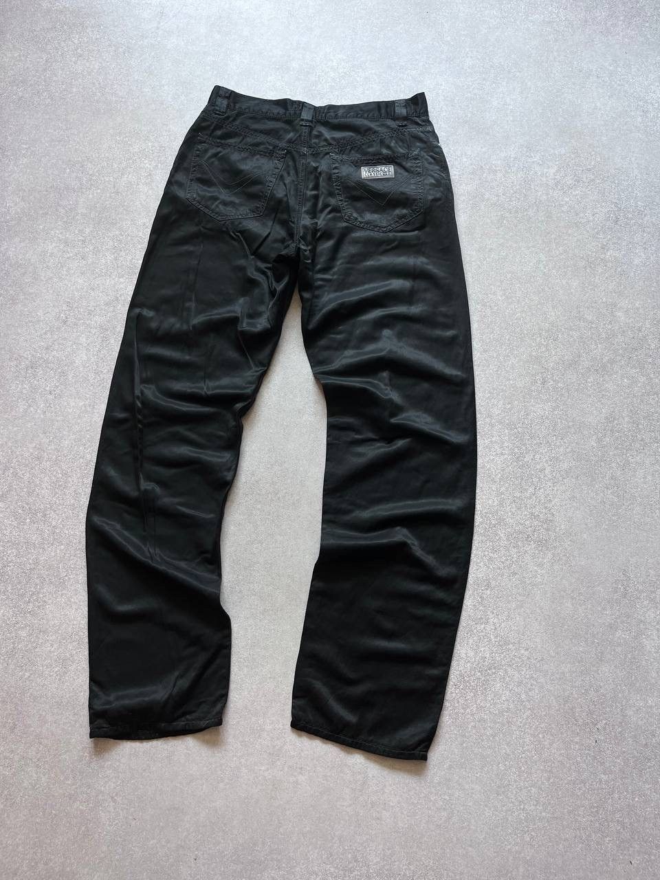 Versace Vintage Versace Silk Baggy Pants Y2K 34 + Dolce Embroidery Size US 34 / EU 50 - 2 Thumbnail