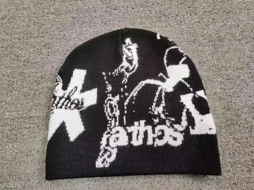 Other Spider Web Sword Graphic No Cuff Beanie Hat Black Size ONE SIZE - 3 Thumbnail