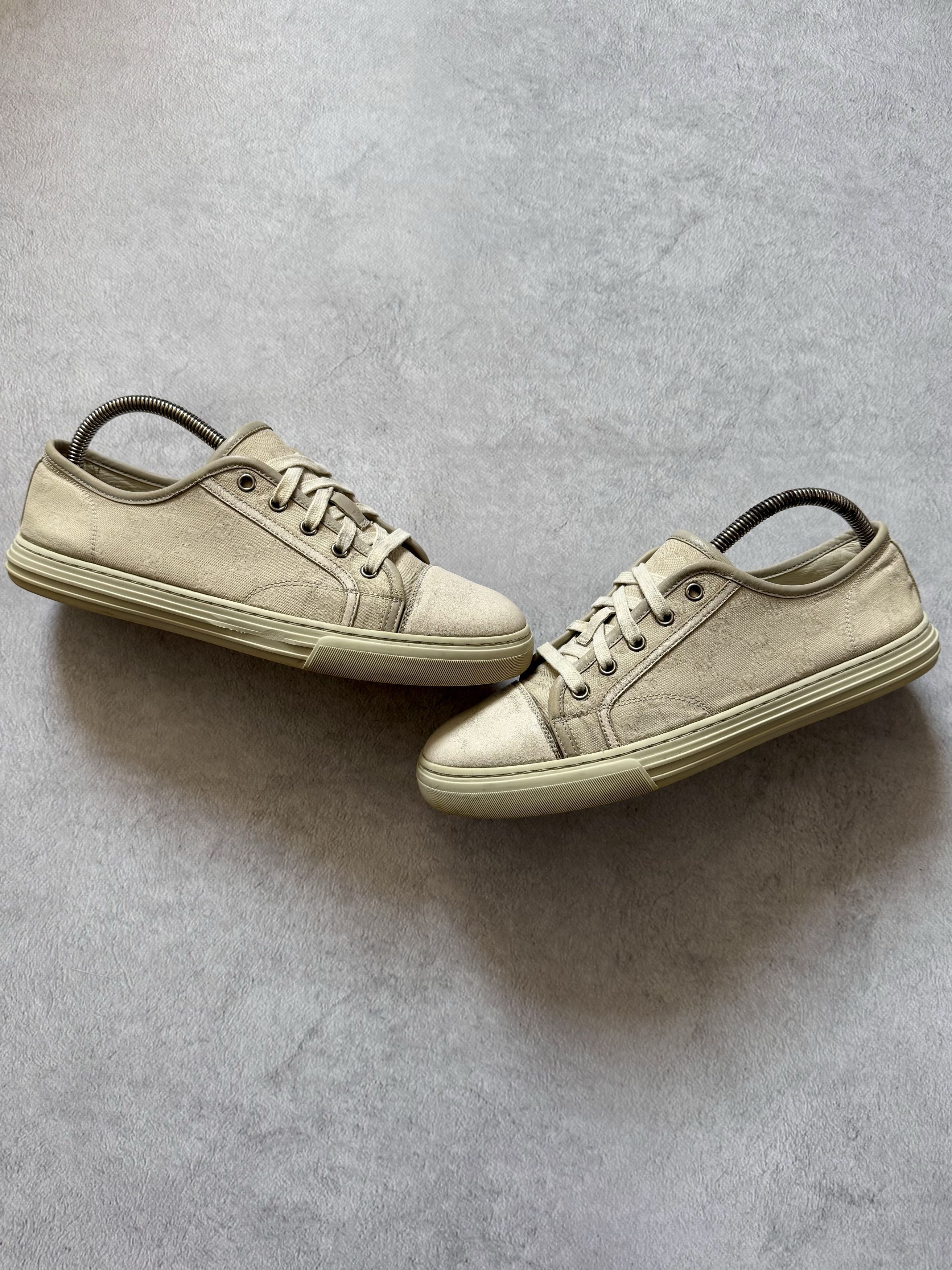 Gucci Gucci Canvas GG Monogram Sneakers 'Cotton Washed White' Size US 9 / EU 42 - 1 Thumbnail