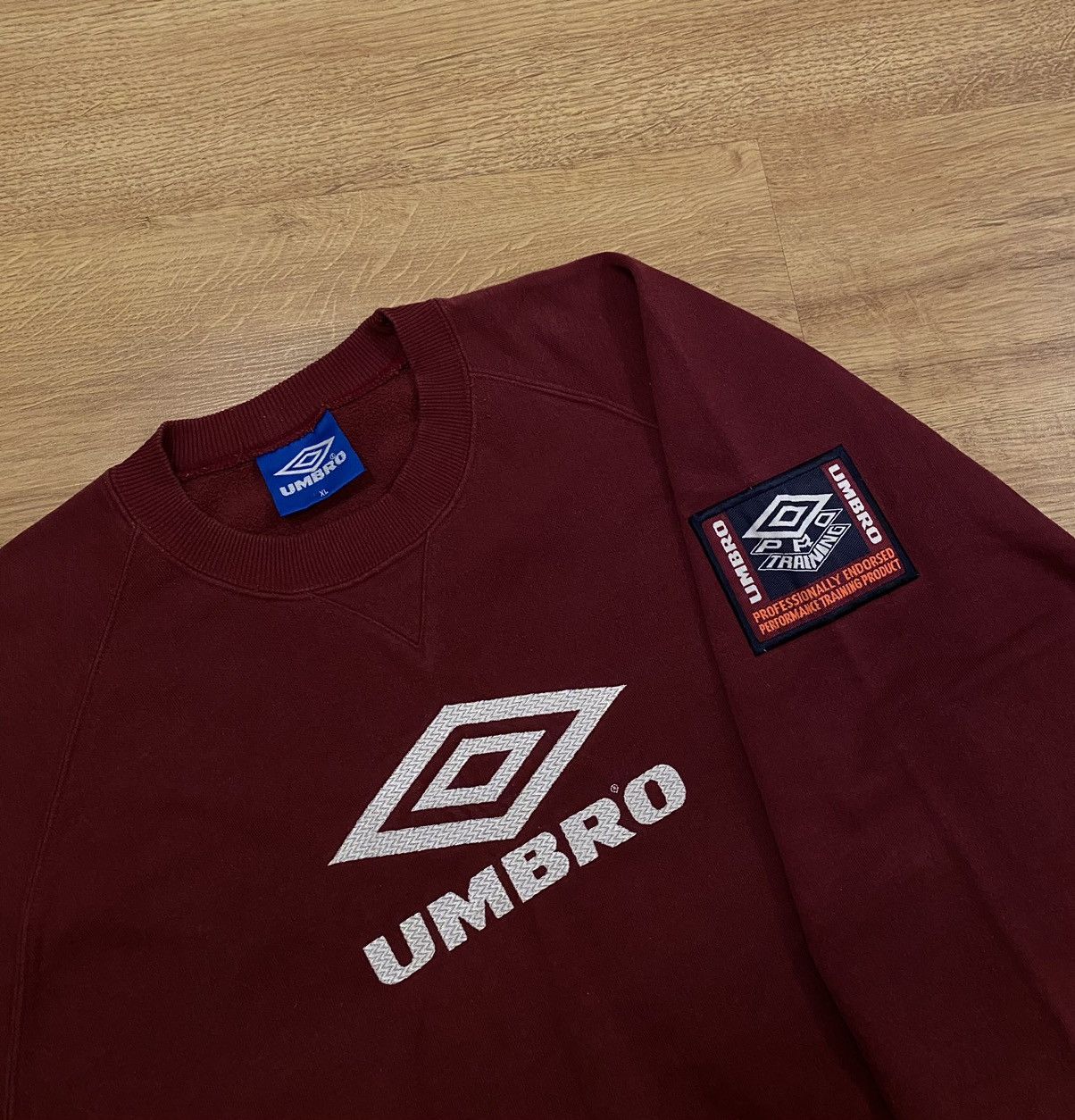 Umbro Big Logo Burgundy Sweatshirt x Vintage x Streetwear