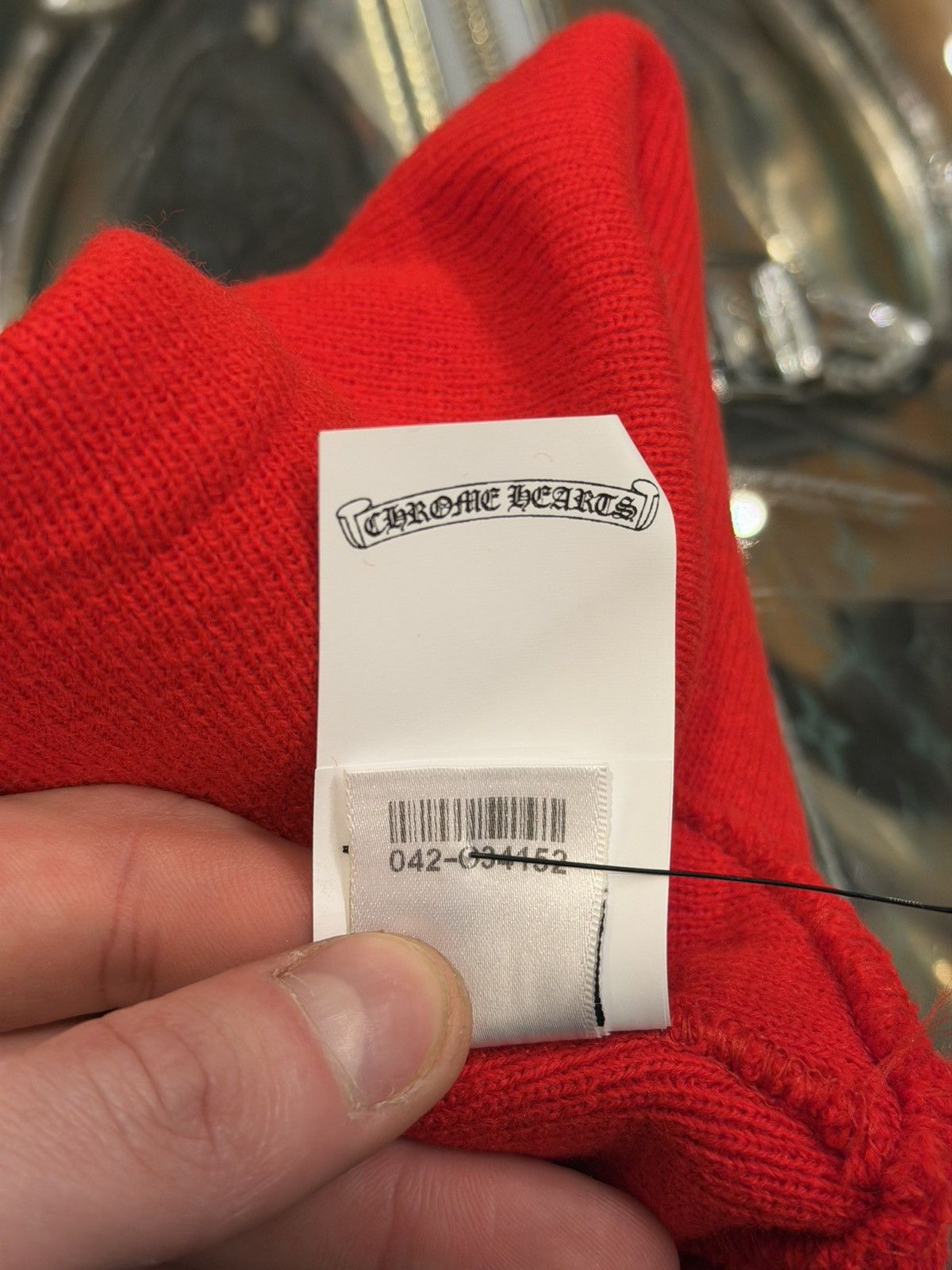 Chrome Hearts Chrome Hearts Logo Embroidered Beanie - Red Size ONE SIZE - 10 Thumbnail