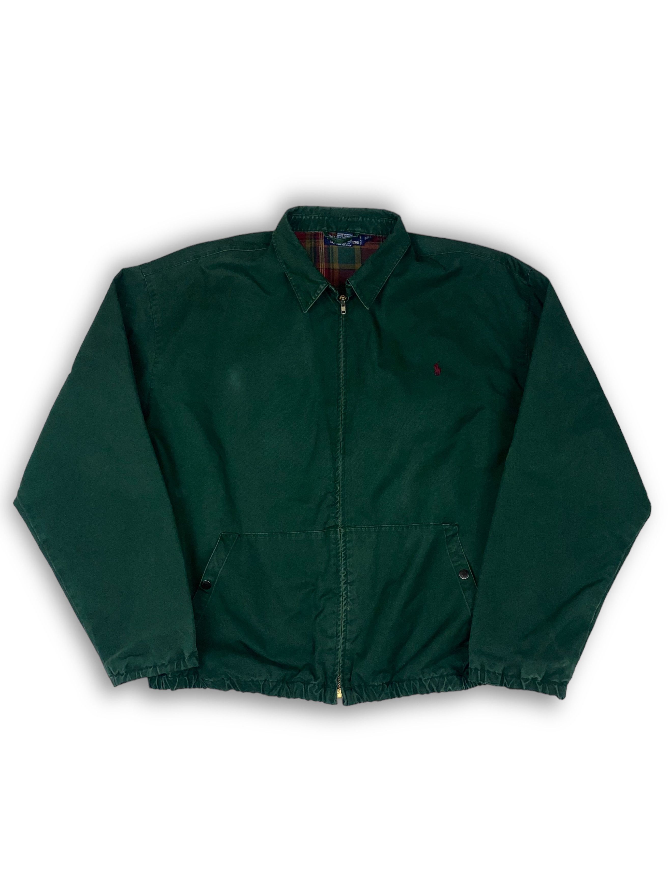 image of 1990X Clothing x Ralph Lauren 90's Vintage Polo Ralph Laurent Faded Deep Green Jacket M533 (Size 2X