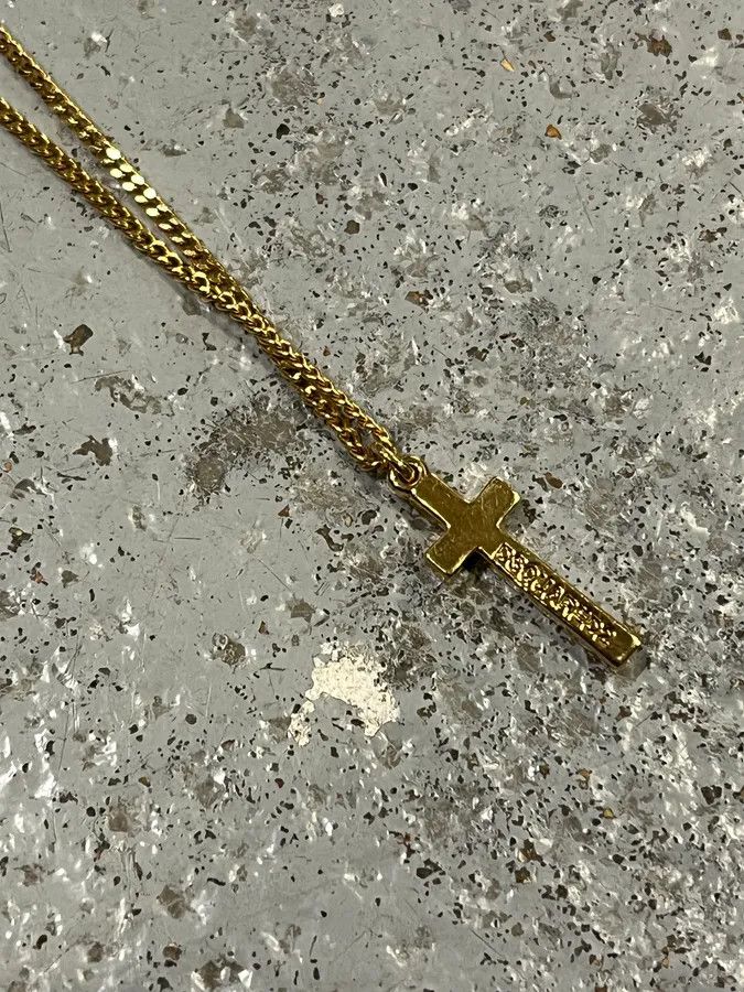 Dsquared2 Dsquared2 Gold Metal Dual Cross Pendant Necklace Size ONE SIZE - 7 Thumbnail