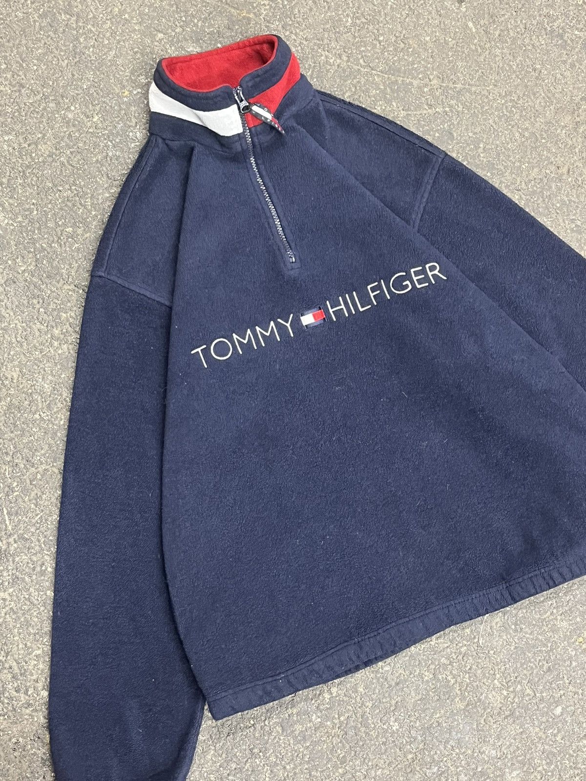 Tommy Hilfiger × Vintage Tommy Hilfiger deep pile fleece vintage streetwear hype rare Size US S / EU 44-46 / 1 - 3 Thumbnail