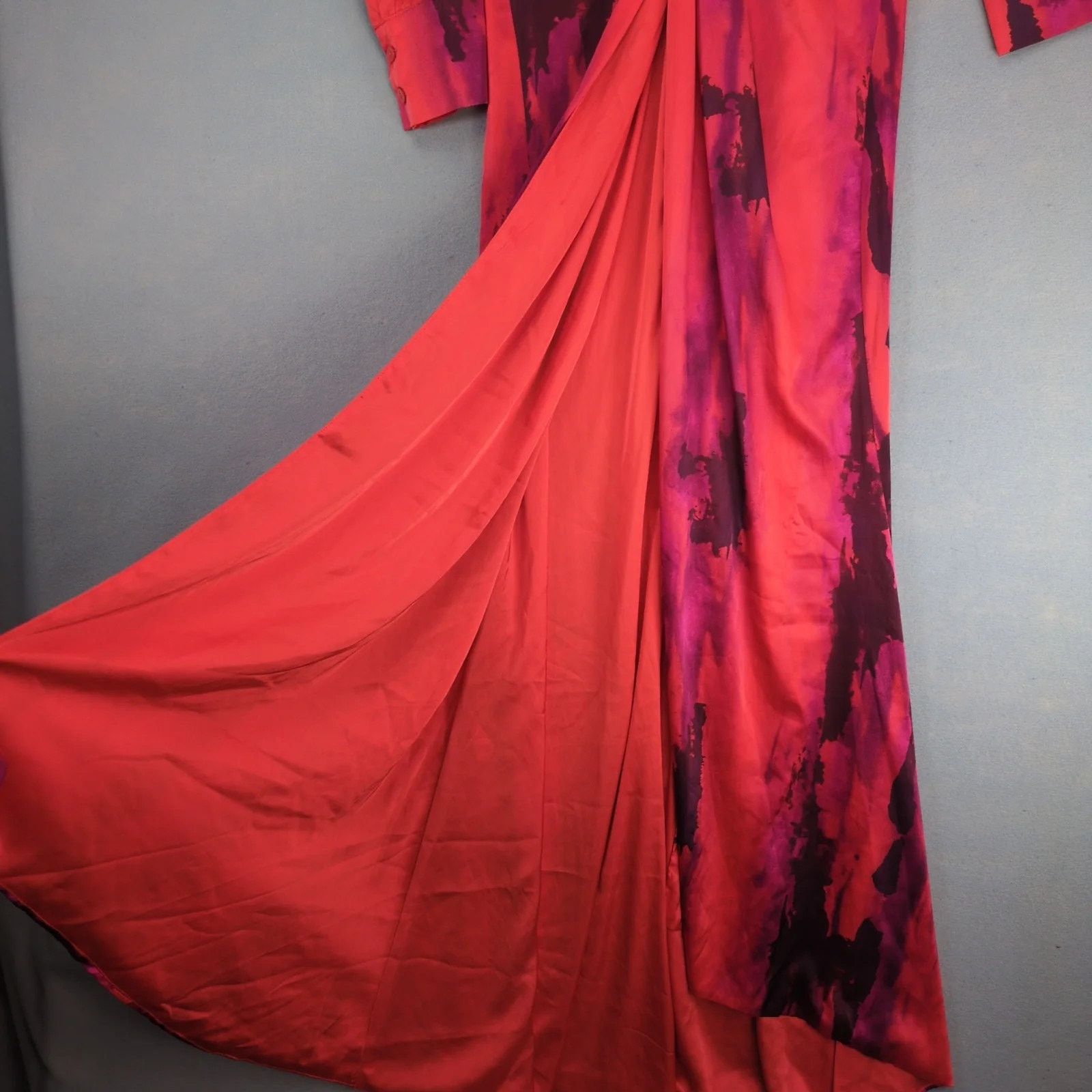 Other NWT Fashion Nova Luxe Gabriella Long Sleeve Maxi Dress Wrap Size L / US 10 / IT 46 - 8 Thumbnail