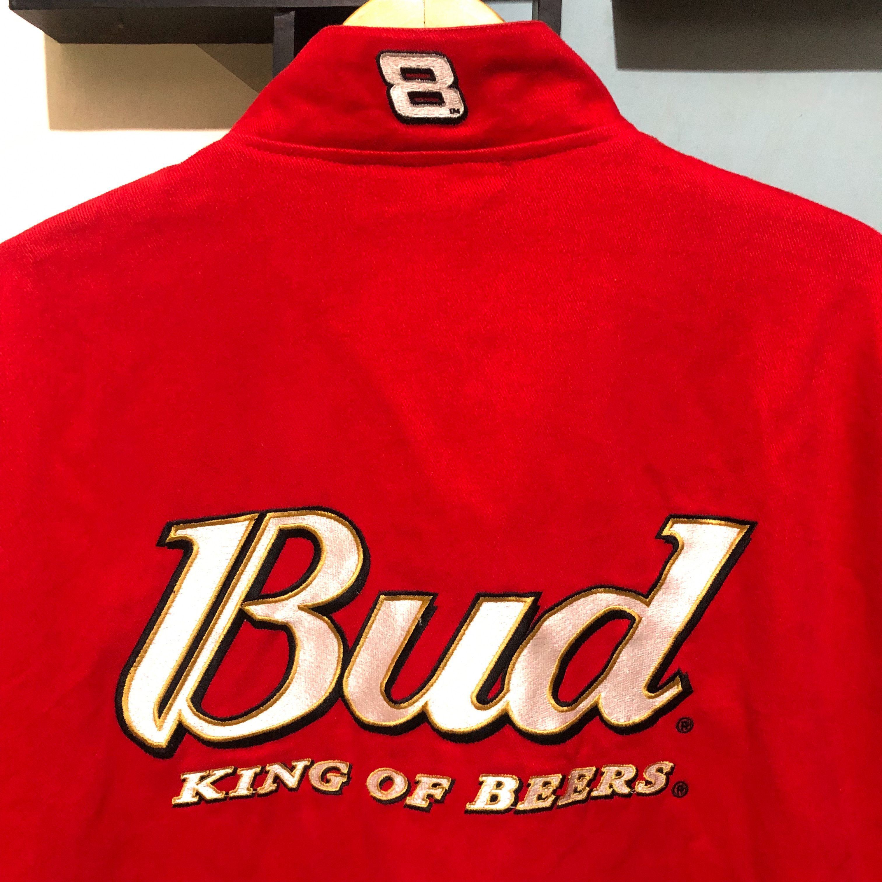 Chase Authentics Vintage Dale Earnhardt Budweiser Nascar Jacket Size US XL / EU 56 / 4 - 17 Thumbnail