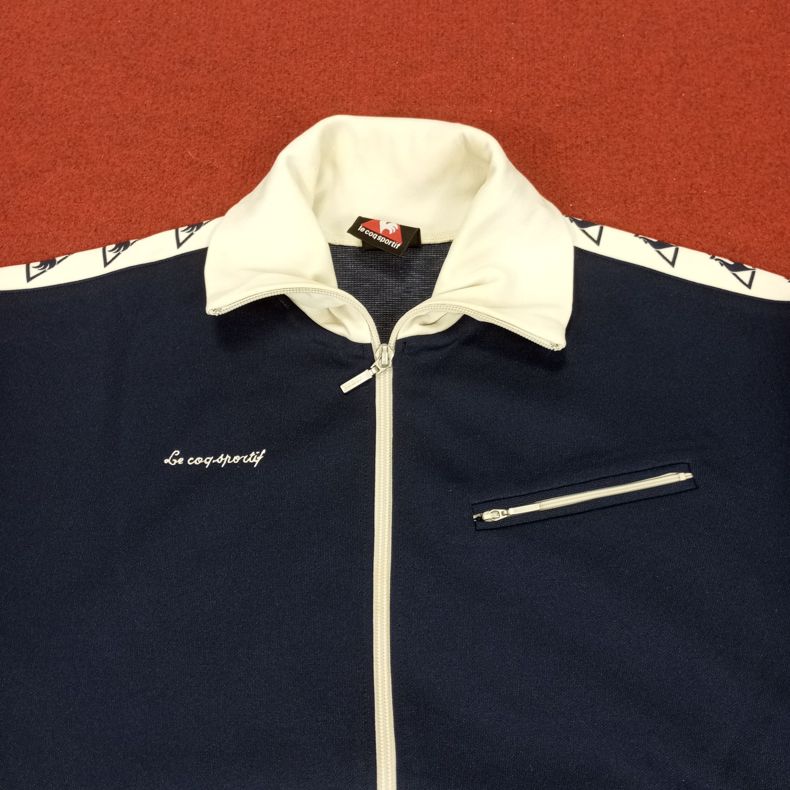 Le Coq Sportif × Vintage Le Coq Sportif Nice Design Sport Style Sweater Size US L / EU 52-54 / 3 - 2 Thumbnail