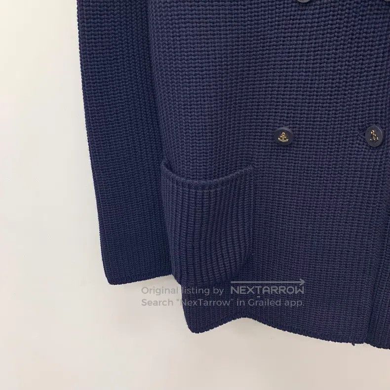 Dior Dior Blue lapel woollen knitted cardigan suit jacket Size S / US 4 / IT 40 - 4 Thumbnail