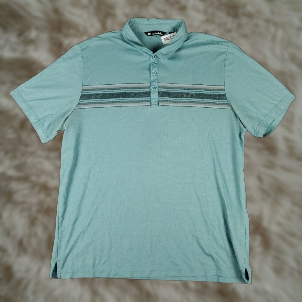 TravisMathew VINTAGE Travis Mathew Polo Shirt Men's Size 2XL Blue Casual Short Sleeve Cotton Golf Size US XXL / EU 58 / 5 - 1 Thumbnail