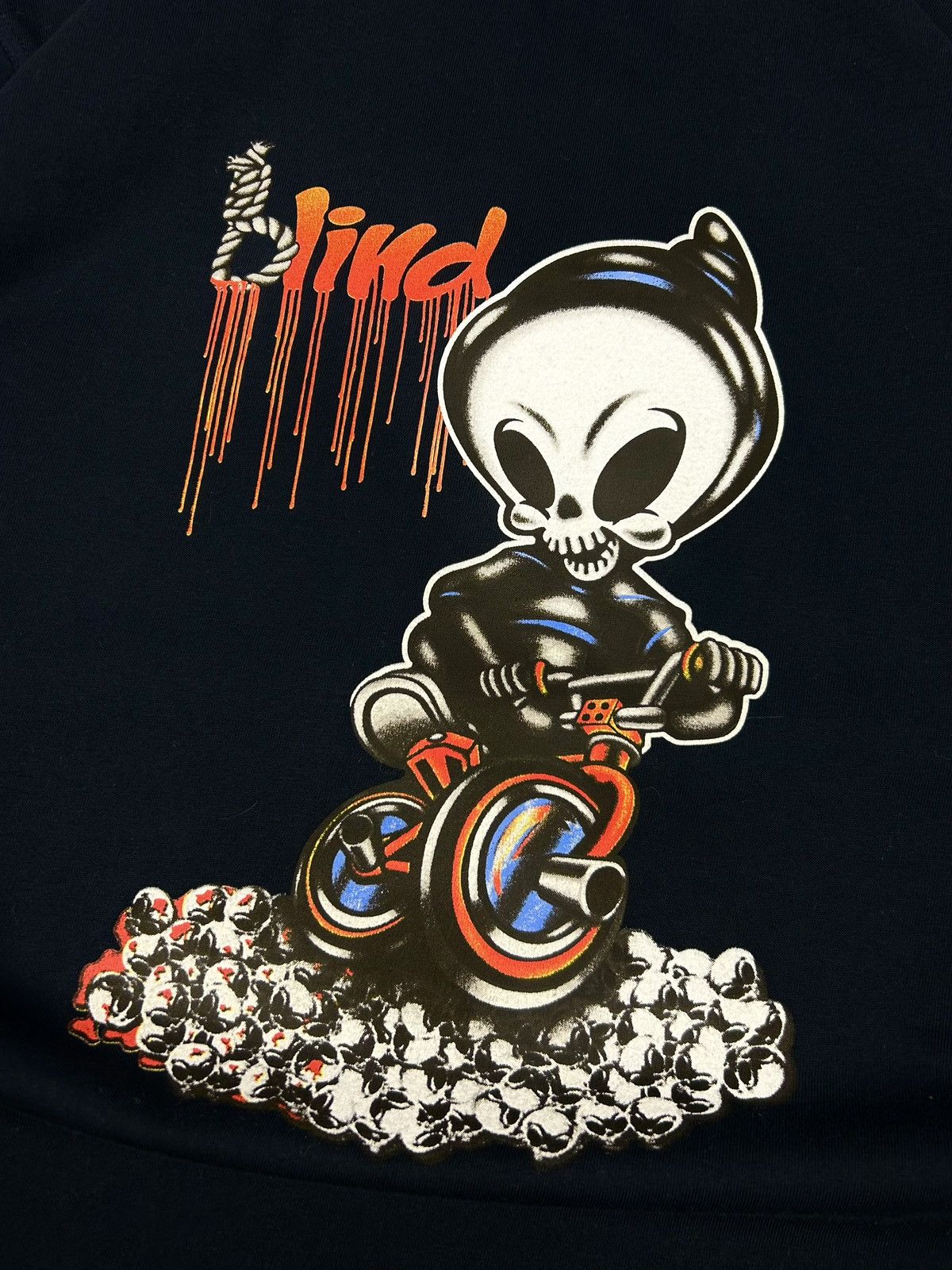 Blind Skateboards × JNCO × Vintage Vintage Blind Skateboards Reaper Long Sleeve 90s Size US L / EU 52-54 / 3 - 6 Thumbnail