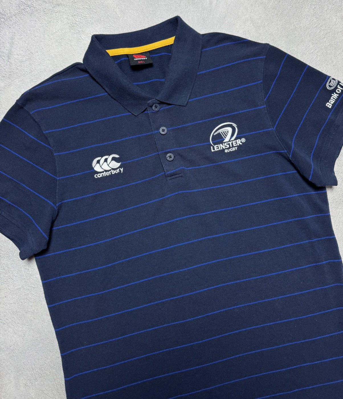 Canterbury of New Zealand Leinster 2015 2016 Rugby Striped Polo Shirt Canterbury Size US L / EU 52-54 / 3 - 3 Thumbnail