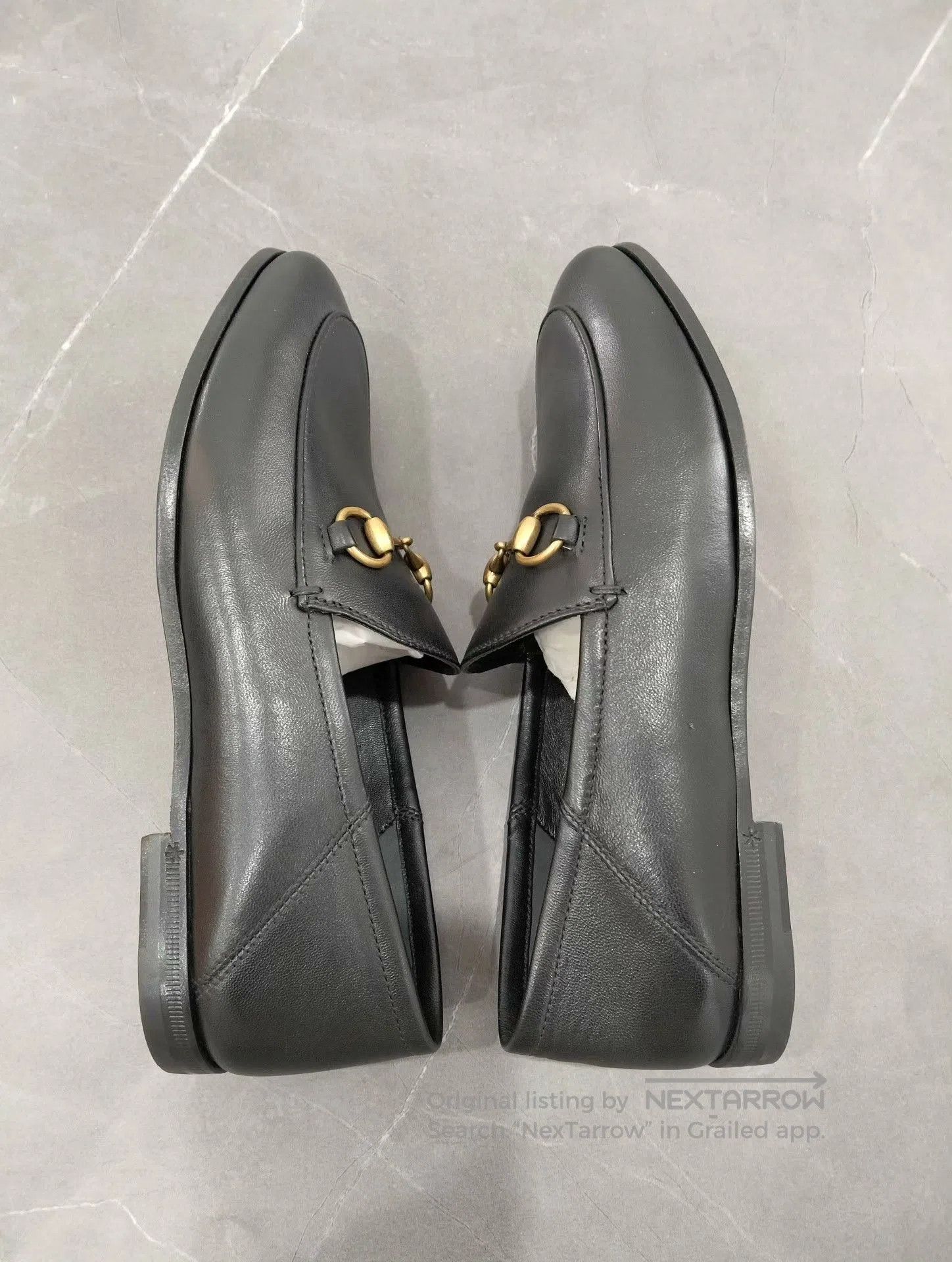 Gucci Gucci Black Leather Horsebit Loafers. Size US 4.5 / IT 34.5 - 8 Thumbnail