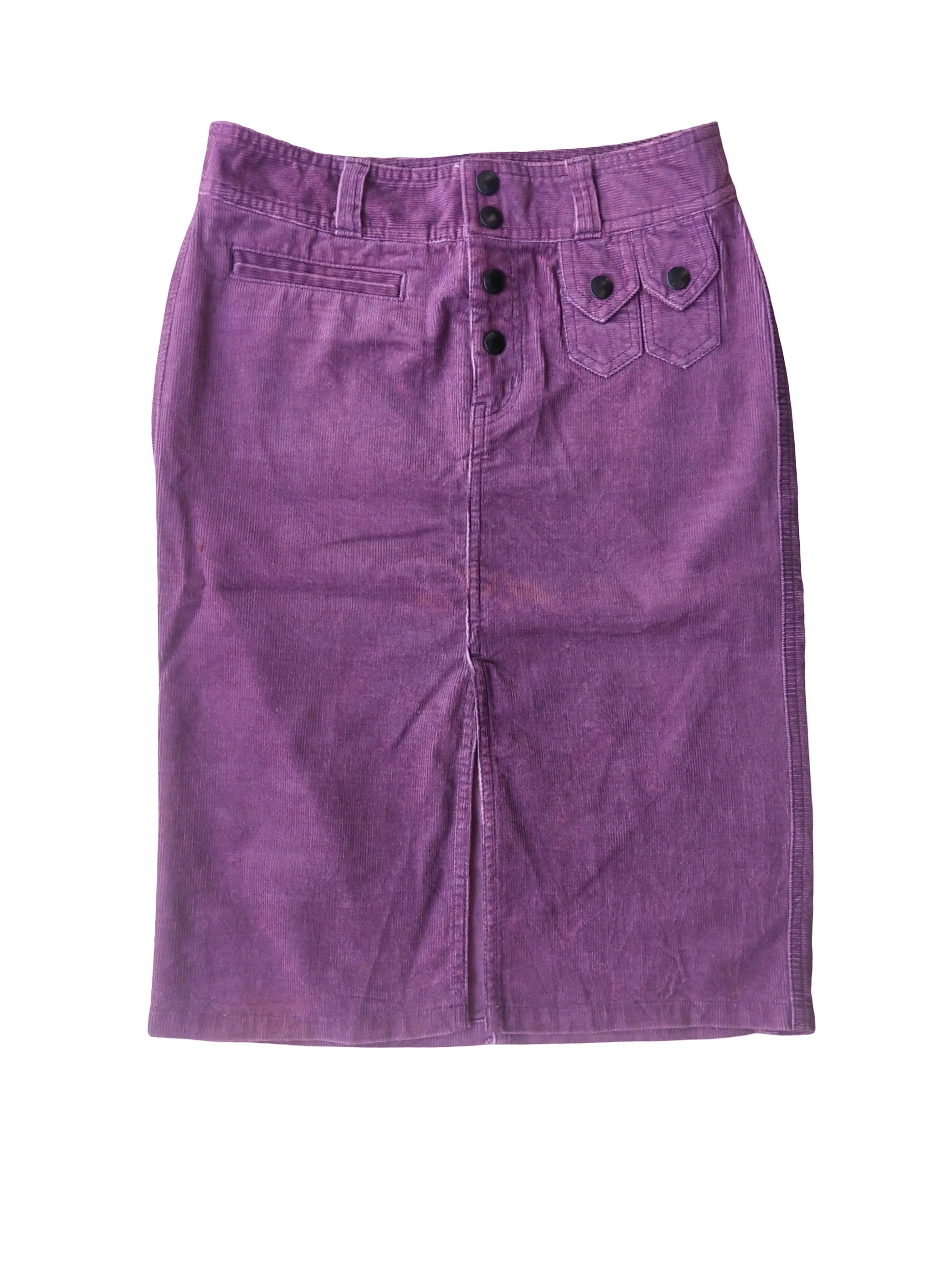 Hysteric Glamour Hysteric Glamour Purple Corduroy Skirt Made in Japan Size 27" / US 4 / IT 40 - 1 Thumbnail
