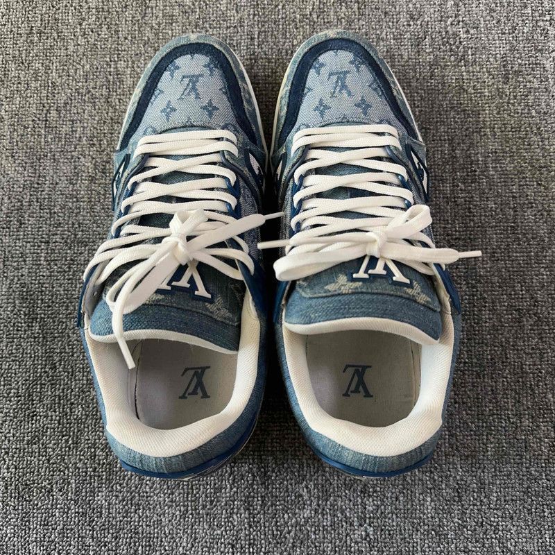 Louis Vuitton Louis Vuitton Denim Low-Top Trainers for Men -2508 Size US 8.5 / IT 38.5 - 7 Thumbnail