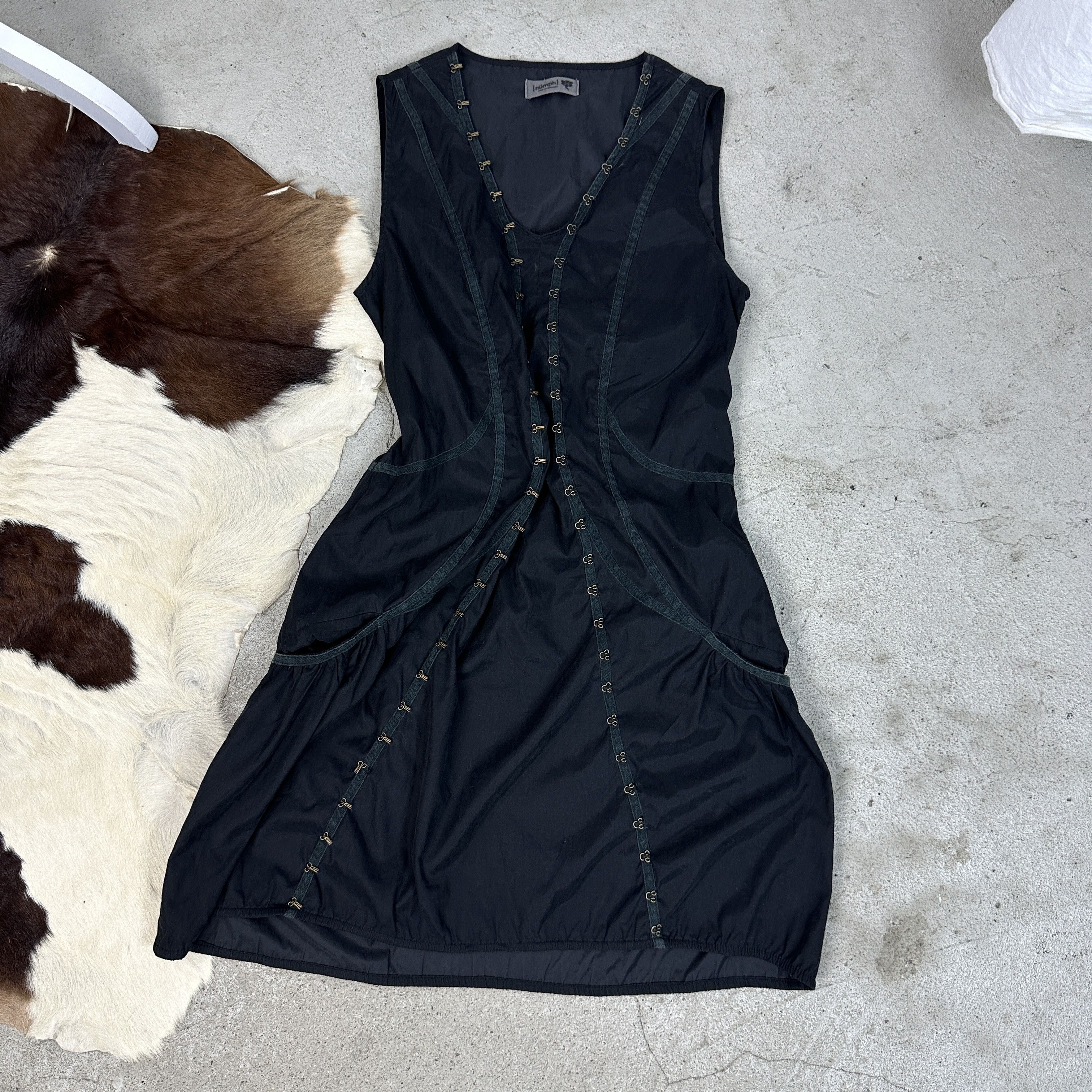 Vintage Vintage Avant Garde Opium Grunge Goth Hooks 00s Dress Size S / US 4 / IT 40 - 4 Thumbnail