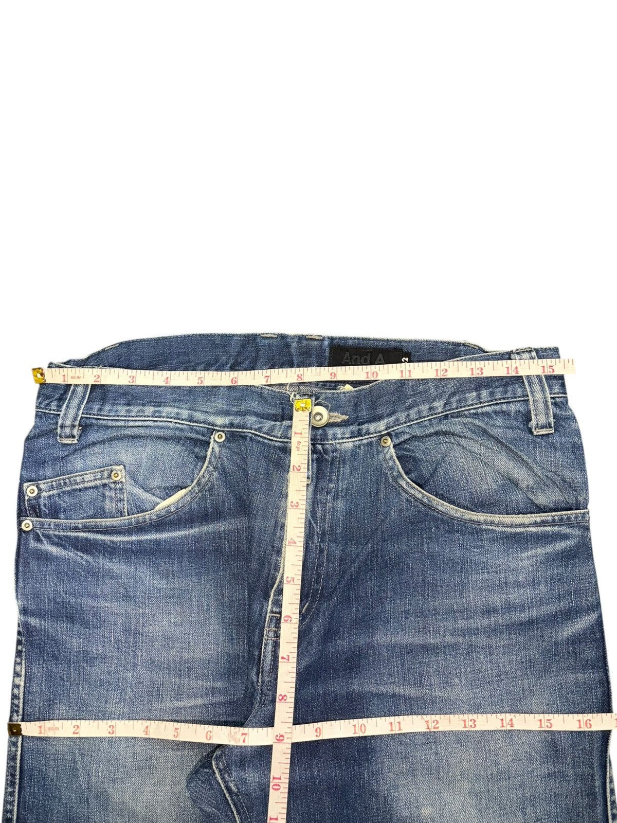Edwin Vintage Japanese Brand Faded Wash Distress Loose Jeans Size US 31 - 6 Thumbnail