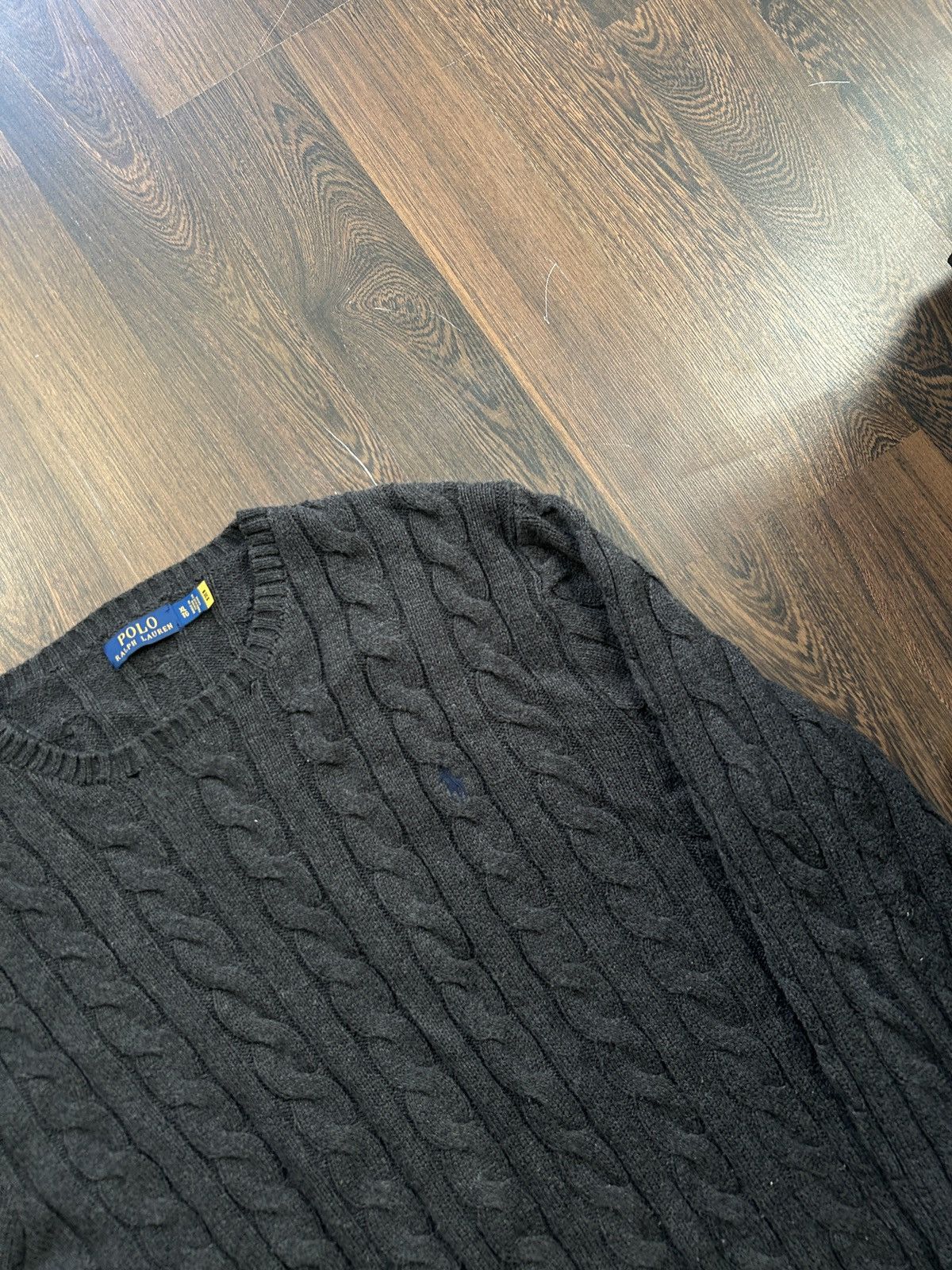 Polo Ralph Lauren × Ralph Lauren × Ralph Lauren Blue Label Vintage POLO RALPH LAUREN Cable Knit Sweater Size US XL / EU 56 / 4 - 3 Thumbnail
