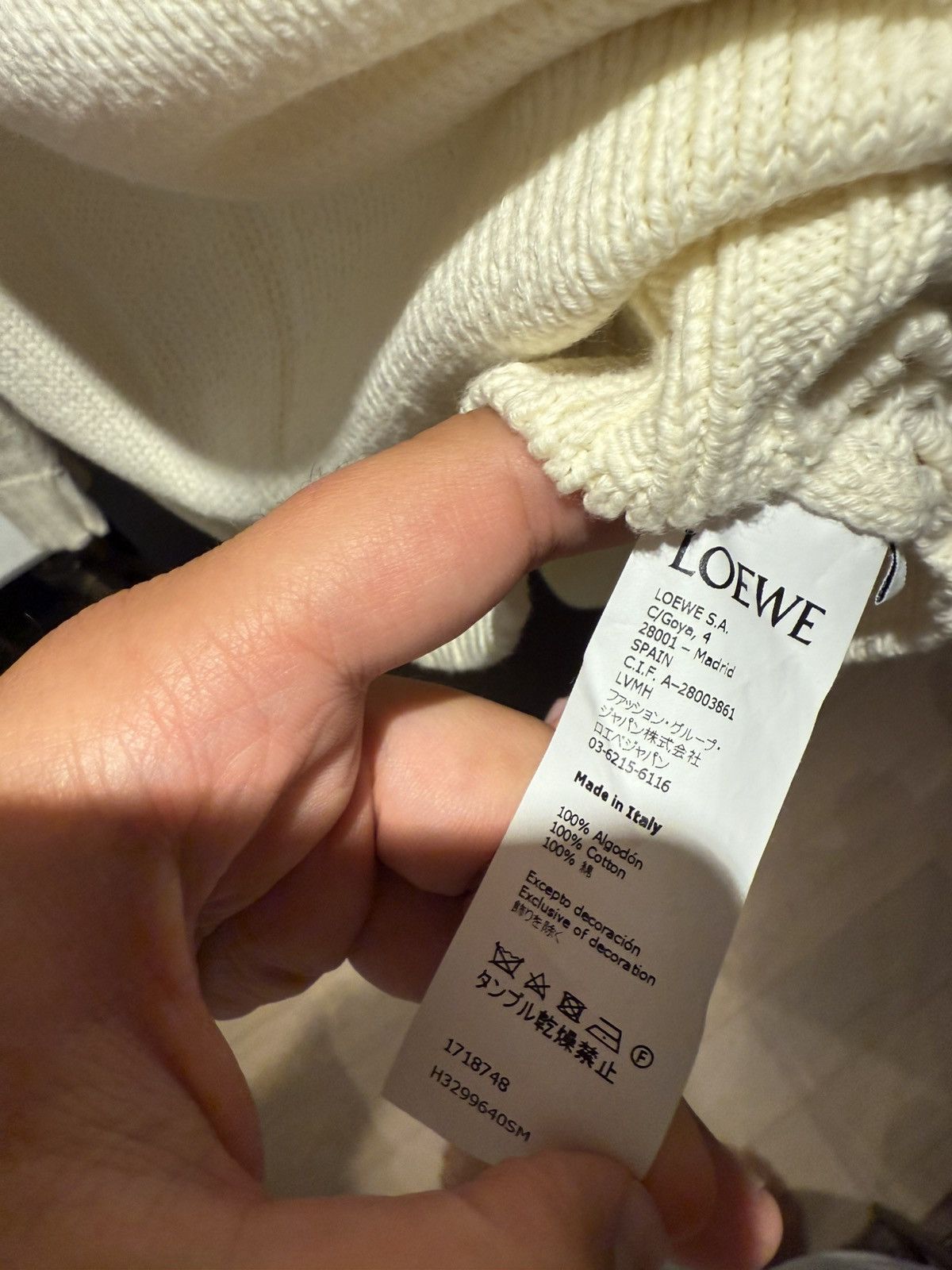 Loewe Loewe Embroidered Logo Knit Sweater Size US M / EU 48-50 / 2 - 3 Thumbnail
