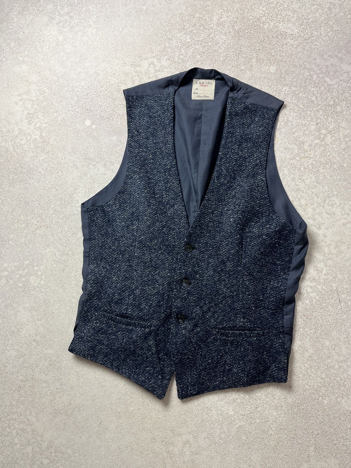 L.B.M. 1911 Mens LBM 1911 Vest Tailored Gilet Limited Edition Size 50R Size 50R - 1 Thumbnail