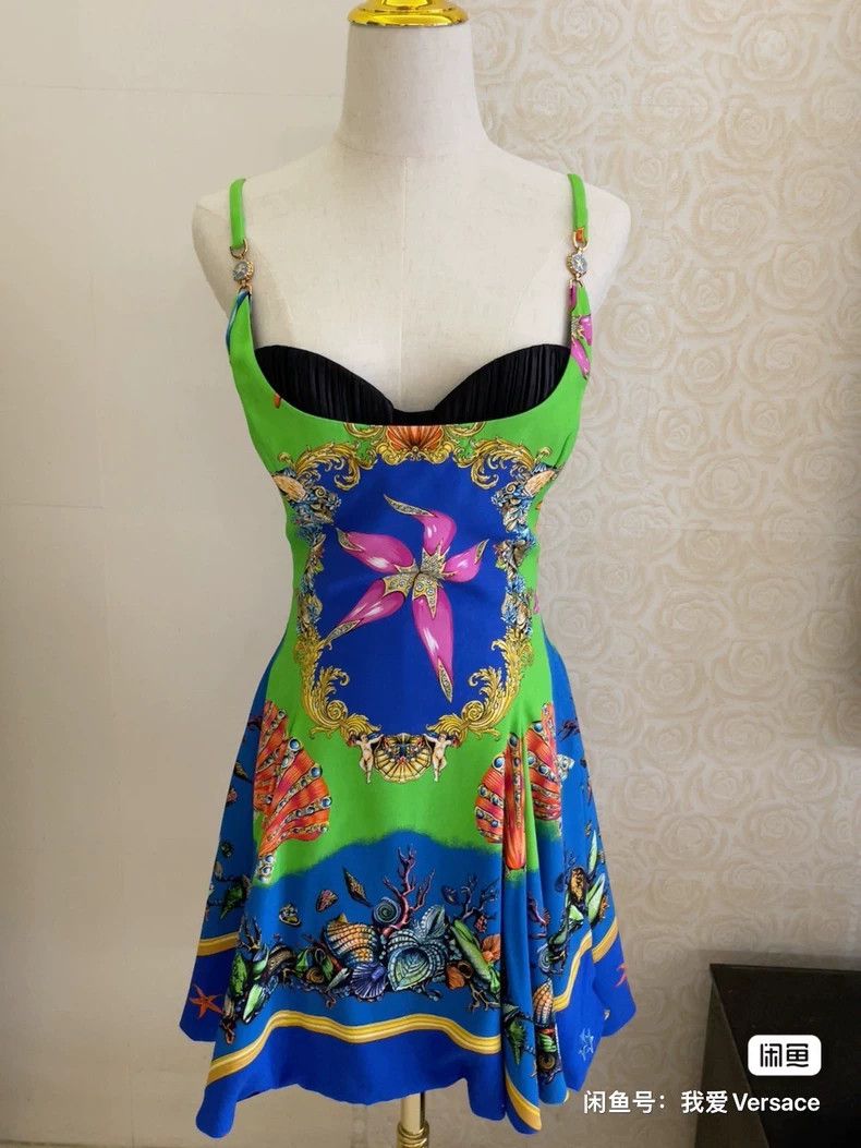 Versace Versace Three-dimensional bandeau camisole dress Size M / US 6-8 / IT 42-44 - 1 Thumbnail