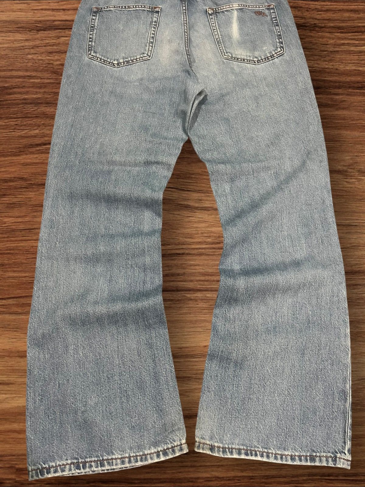 JW Anderson × Japanese Brand × Uniqlo Vintage Japan J.W Anderson x Uniqlo Blue Washed Flare Jeans Size US 33 - 10 Thumbnail