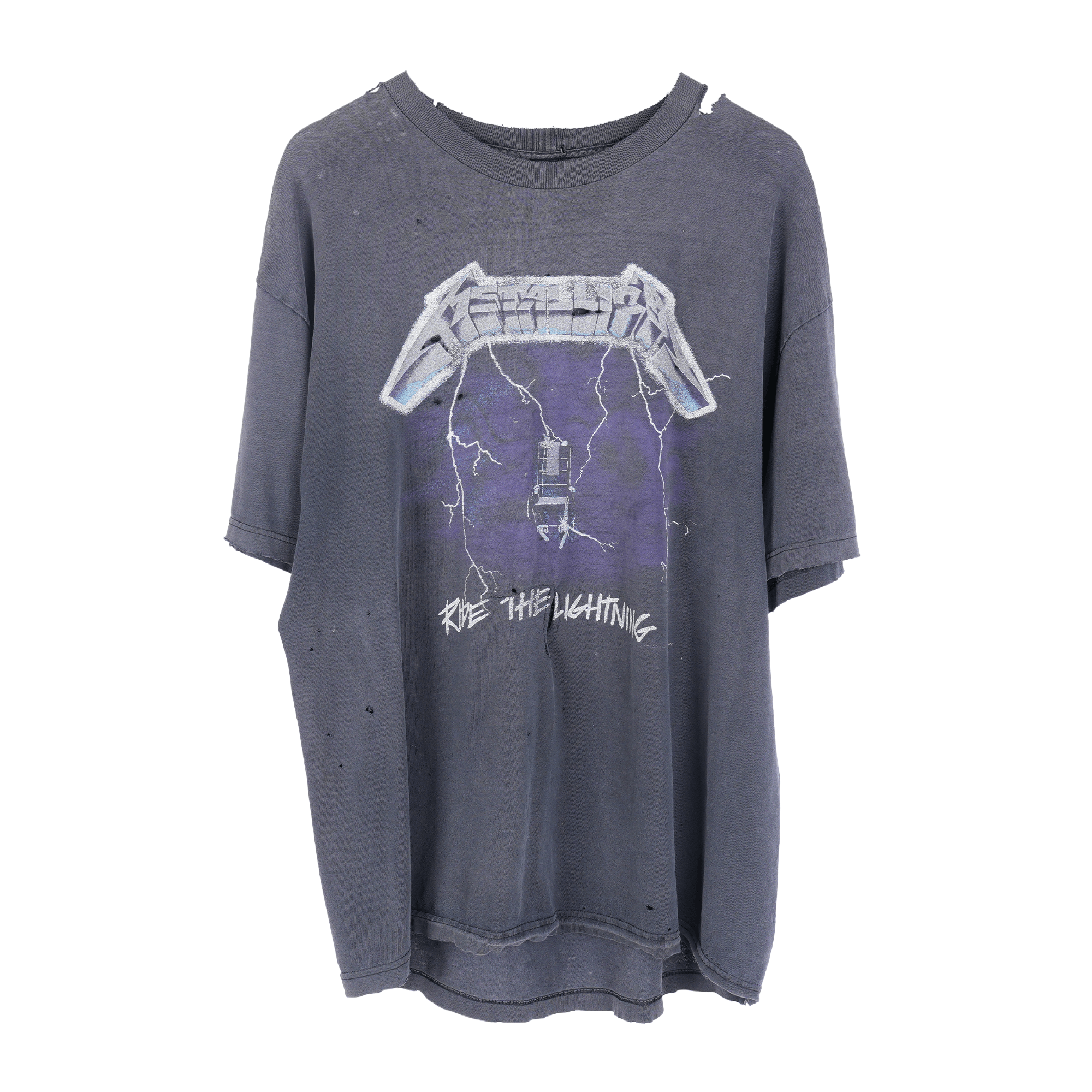 Vintage VINTAGE THRASHED METALLICA FADED BAND TEE Size US XL / EU 56 / 4 - 1 Thumbnail