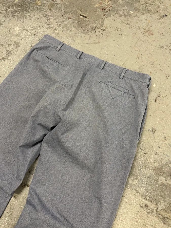 Prada × Vintage 2000s Prada Blue Grey Minimalist Straight Pants Size US 33 - 2 Thumbnail