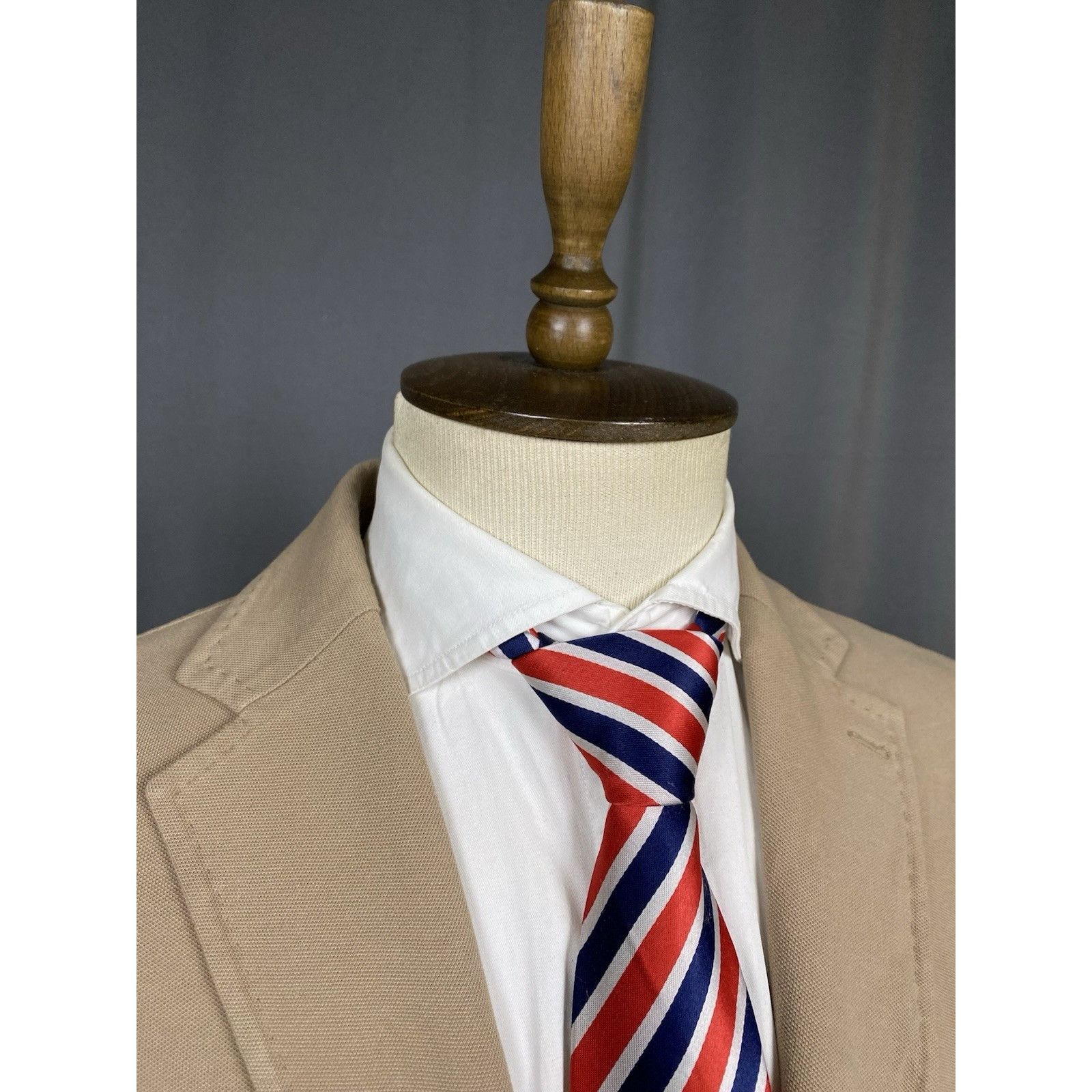 Circolo 1901 MINT! Circolo 1911 Men's Beige Summer Unlined 2-Button Blaze Size 42R - 6 Thumbnail
