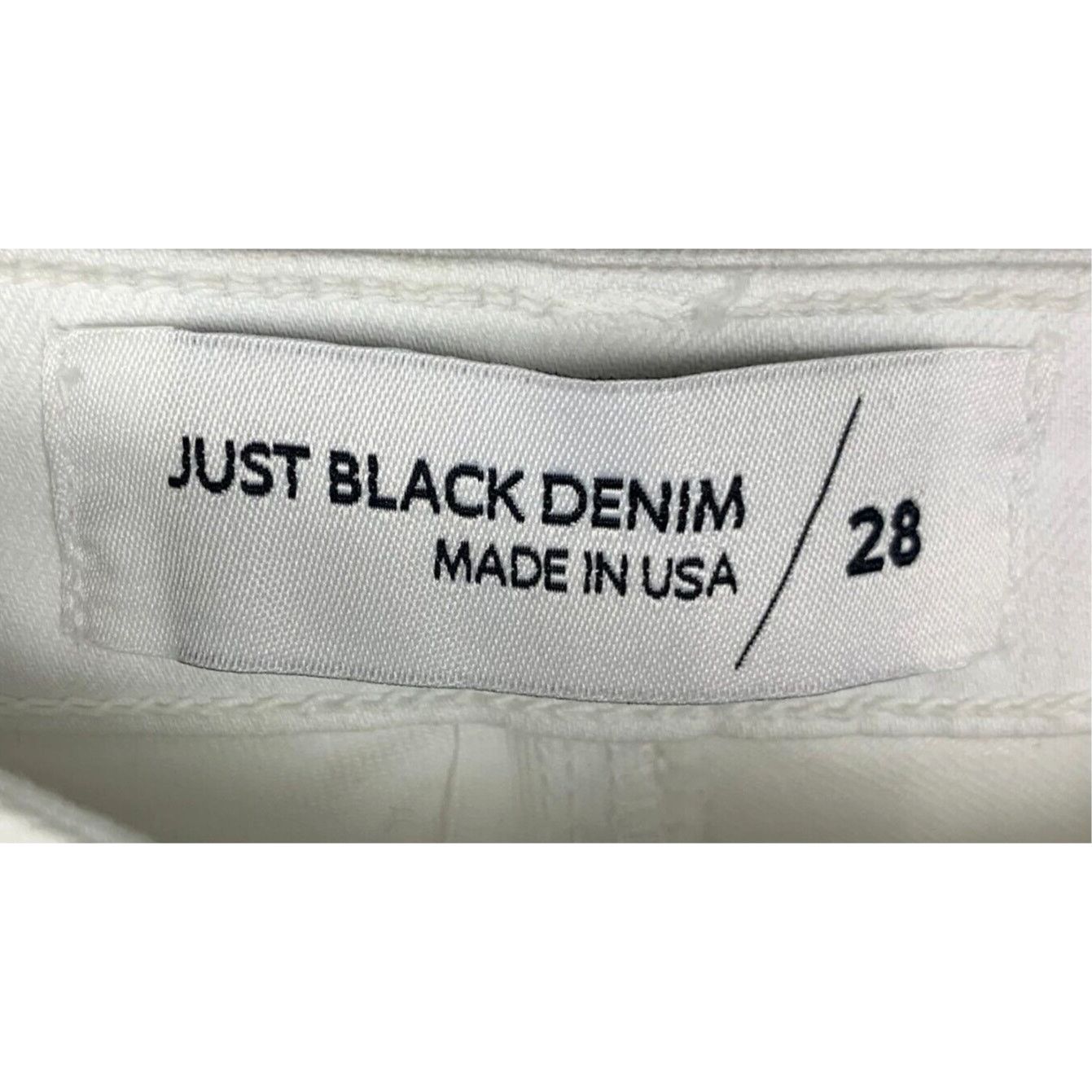 Other Just Black Nadine Skinny Jeans Women 26 / 28 White Step Hem Size 26" / US 2 / IT 38 - 3 Thumbnail