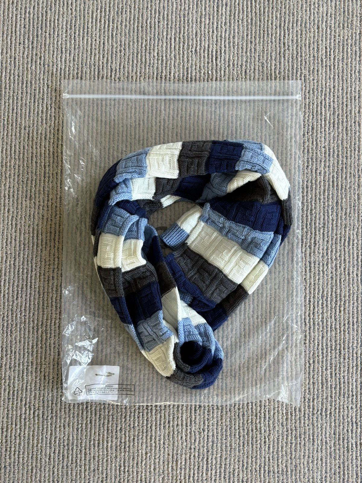 Fendi Knitted Wool FF Stripe Pattern Scarf Size ONE SIZE - 4 Thumbnail