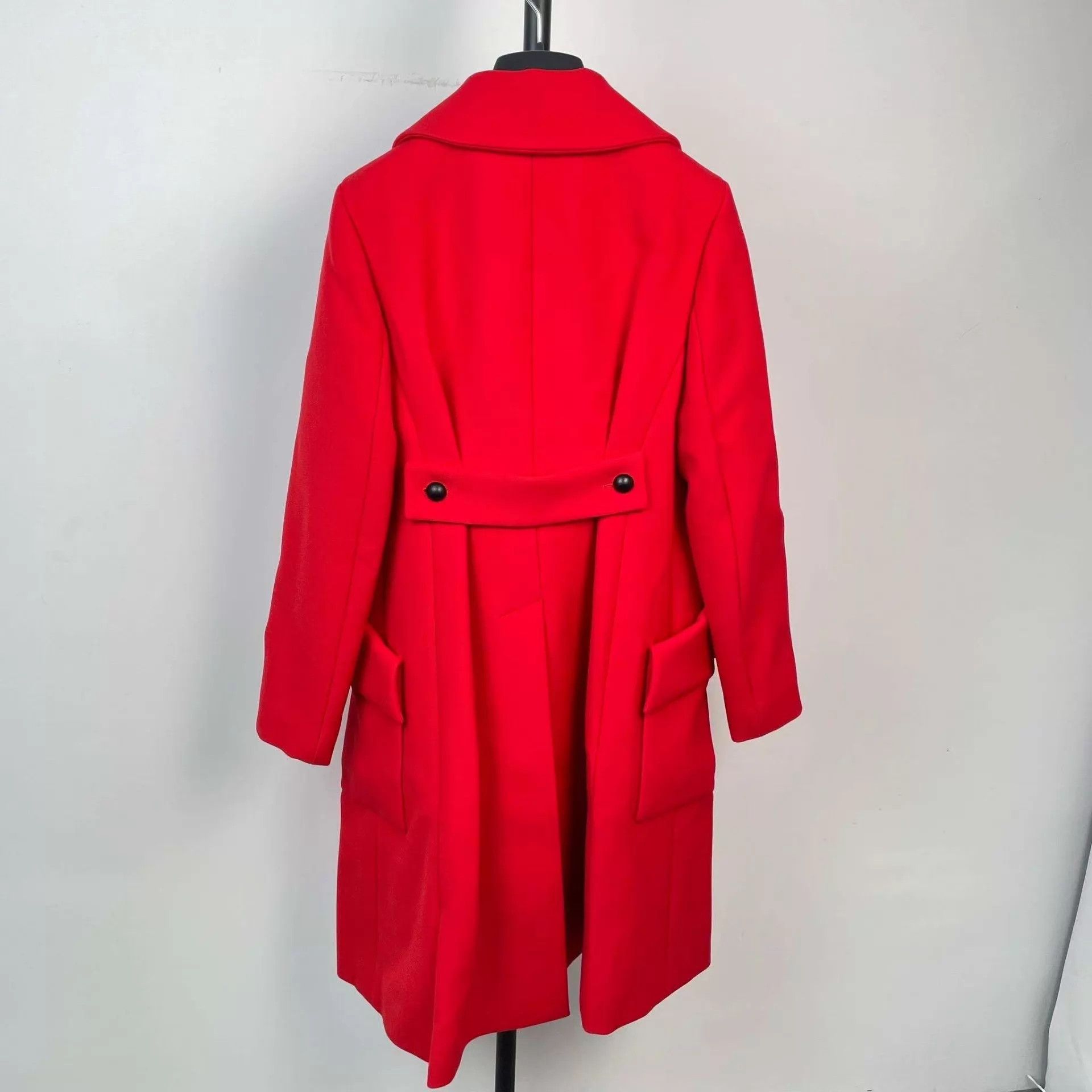 Dior Dior 95 New Wool Coat 36 Red Size XS / US 0-2 / IT 36-38 - 2 Thumbnail