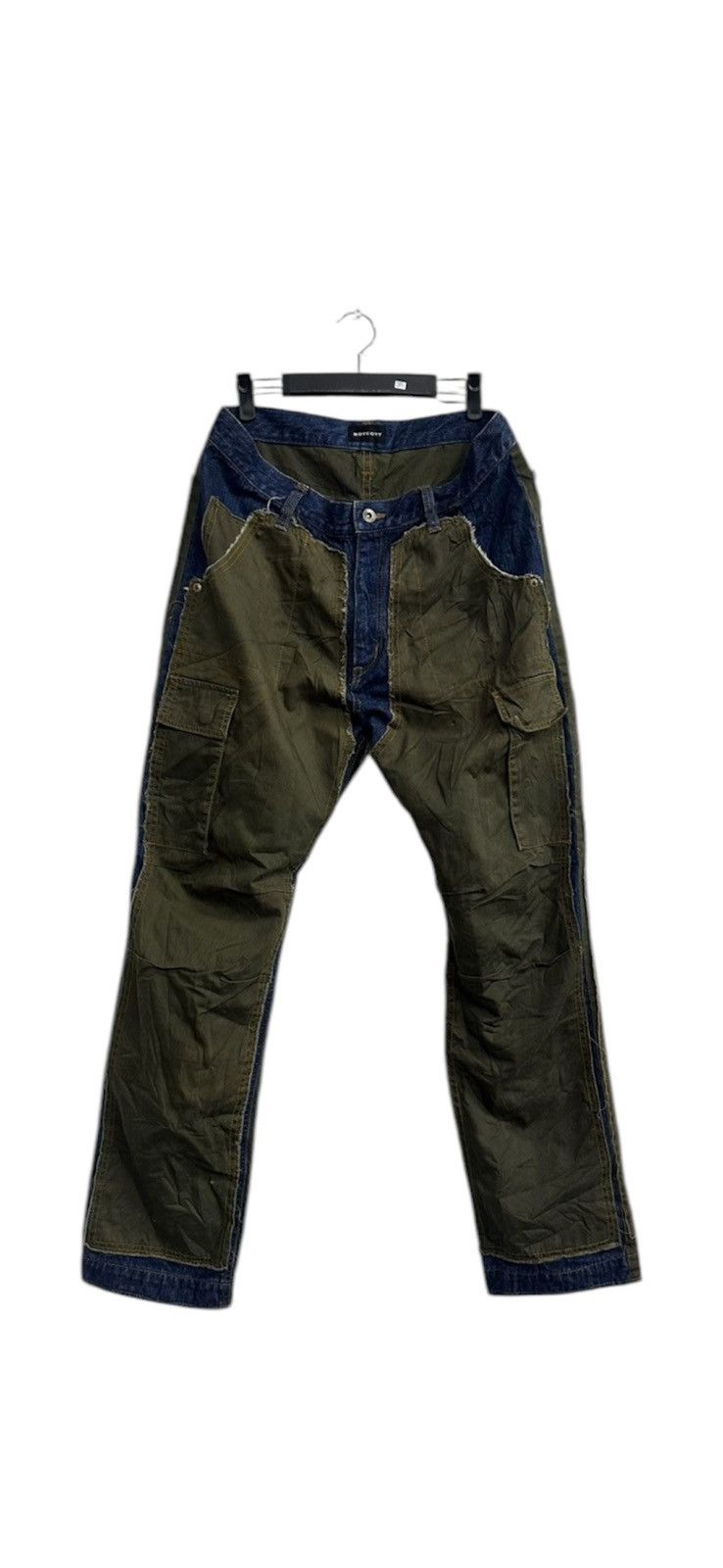 Vintage Reconstruct BOYCOTT Double Knee Cargo Pants Size US 34 / EU 50 - 1 Thumbnail
