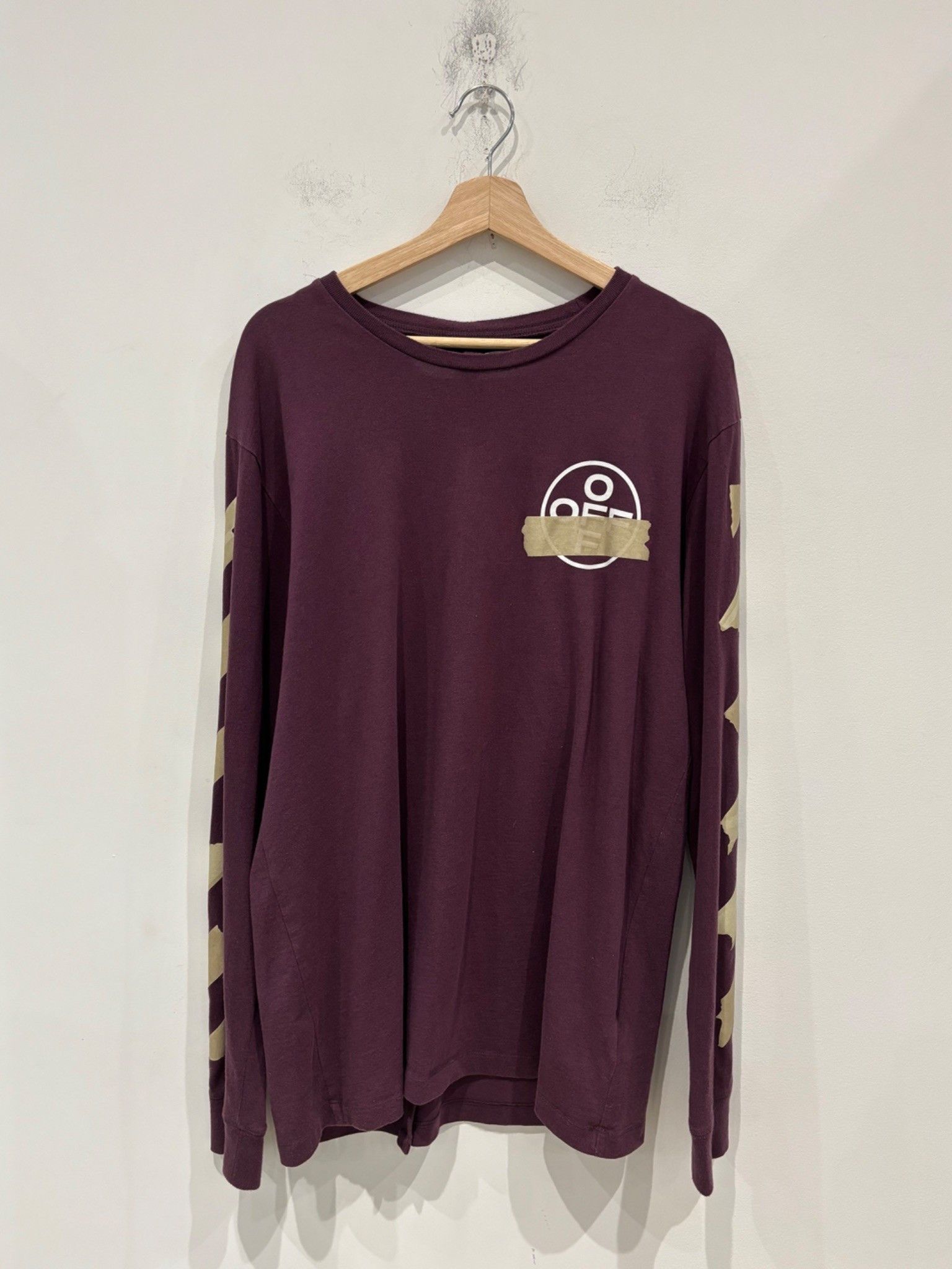 Off-White OFF-WHITE Diagonal Tape Arrows Crew Sweatshirt Purple Size US XL / EU 56 / 4 - 1 Thumbnail