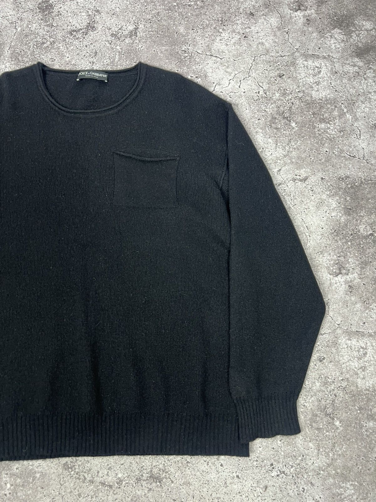 Dolce & Gabbana Dolce & Gabbana Wool Black Sweater Pocket Size US XL / EU 56 / 4 - 3 Thumbnail