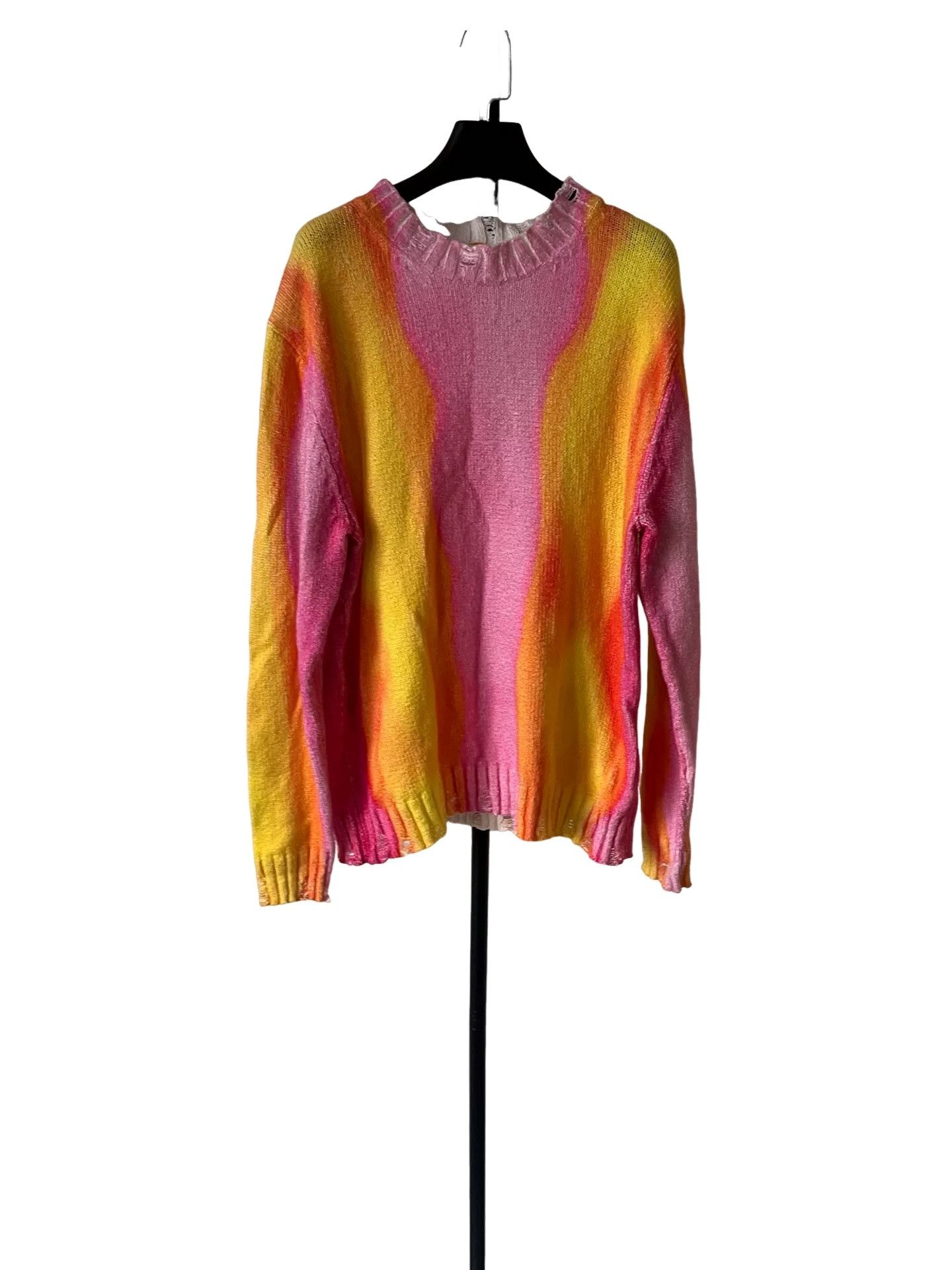 Acne Studios Acne Studios Rainbow Cotton Knit Sweater XXS Size US XXS / EU 40 - 1 Thumbnail