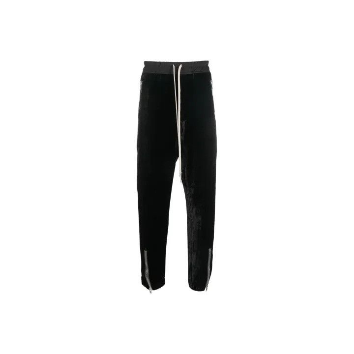 Rick Owens Rick Owens FW22 Black Zip Sweatpants Men's Size US 34 / EU 50 - 1 Thumbnail