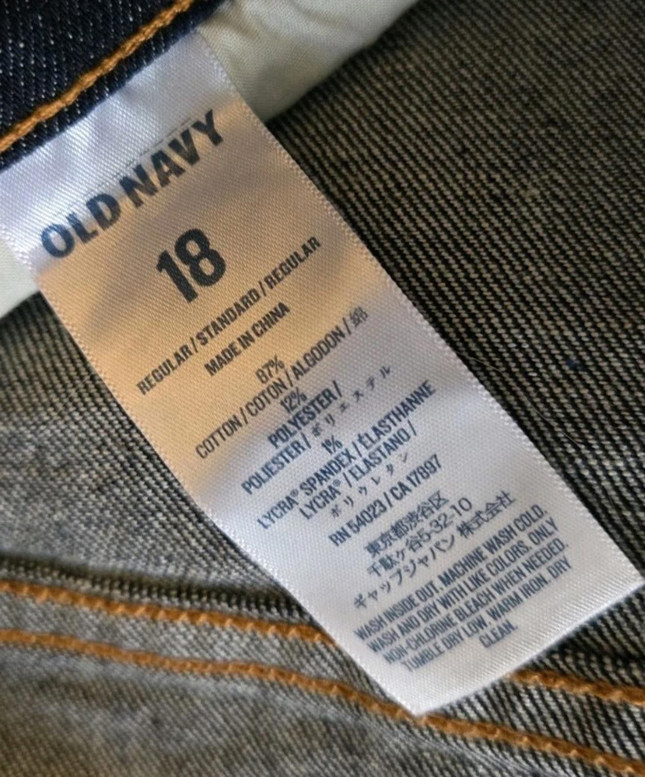 Old Navy Old Navy The Boyfriend Blue Jeans 18 Cropped Capri Length D Size 40" / US 18 - 7 Thumbnail