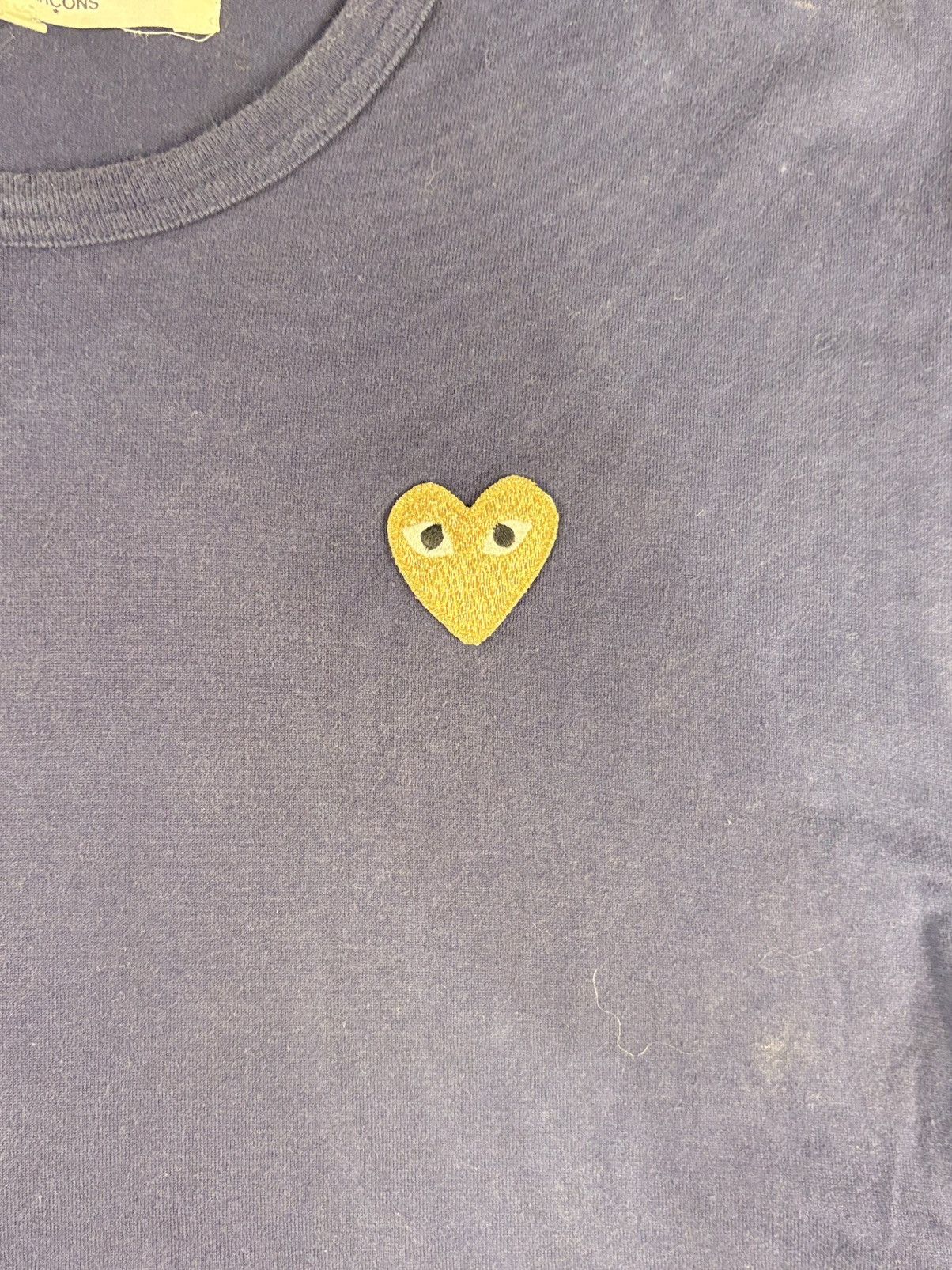 Comme des Garcons Comme de Garçons Gold Heart Navy Tee | $25 Size US L / EU 52-54 / 3 - 4 Thumbnail