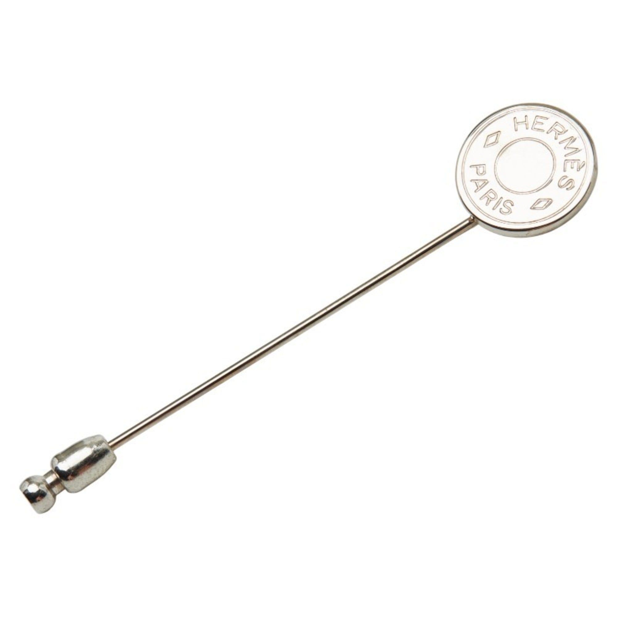 Hermes Hermes Serie pin brooch in silver metal for women. Size ONE SIZE - 1 Thumbnail
