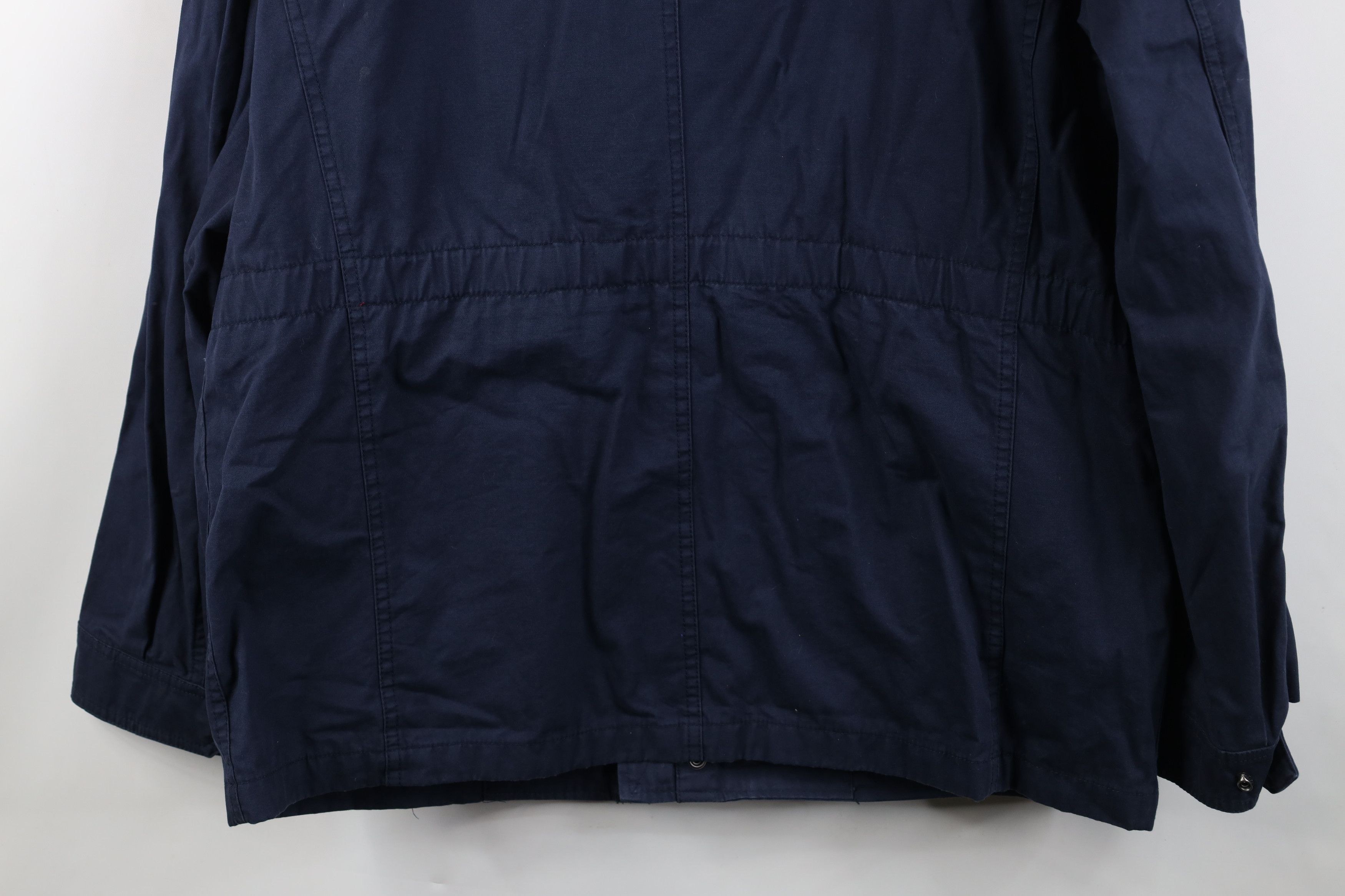Gap Vintage Y2K Gap Heavyweight Hooded Parka Jacket Navy Blue Size US XL / EU 56 / 4 - 16 Thumbnail
