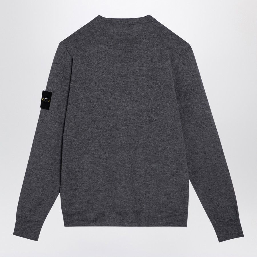 Stone Island o1d2blof0624 Wool Crew-neck Sweater in Grey Size US M / EU 48-50 / 2 - 2 Thumbnail
