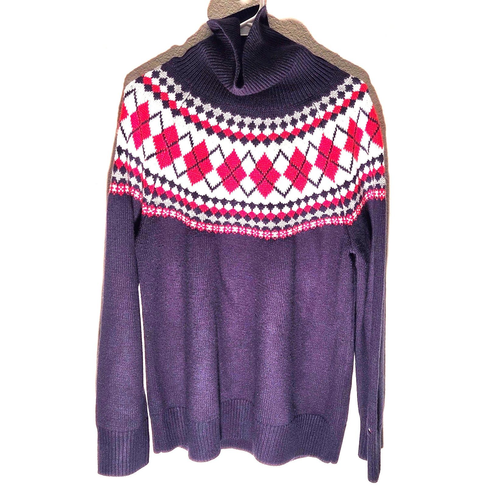 Tommy Hilfiger Tommy Hilfiger Women's XL Festive Turtle Neck Sweater Size XL / US 12-14 / IT 48-50 - 6 Thumbnail